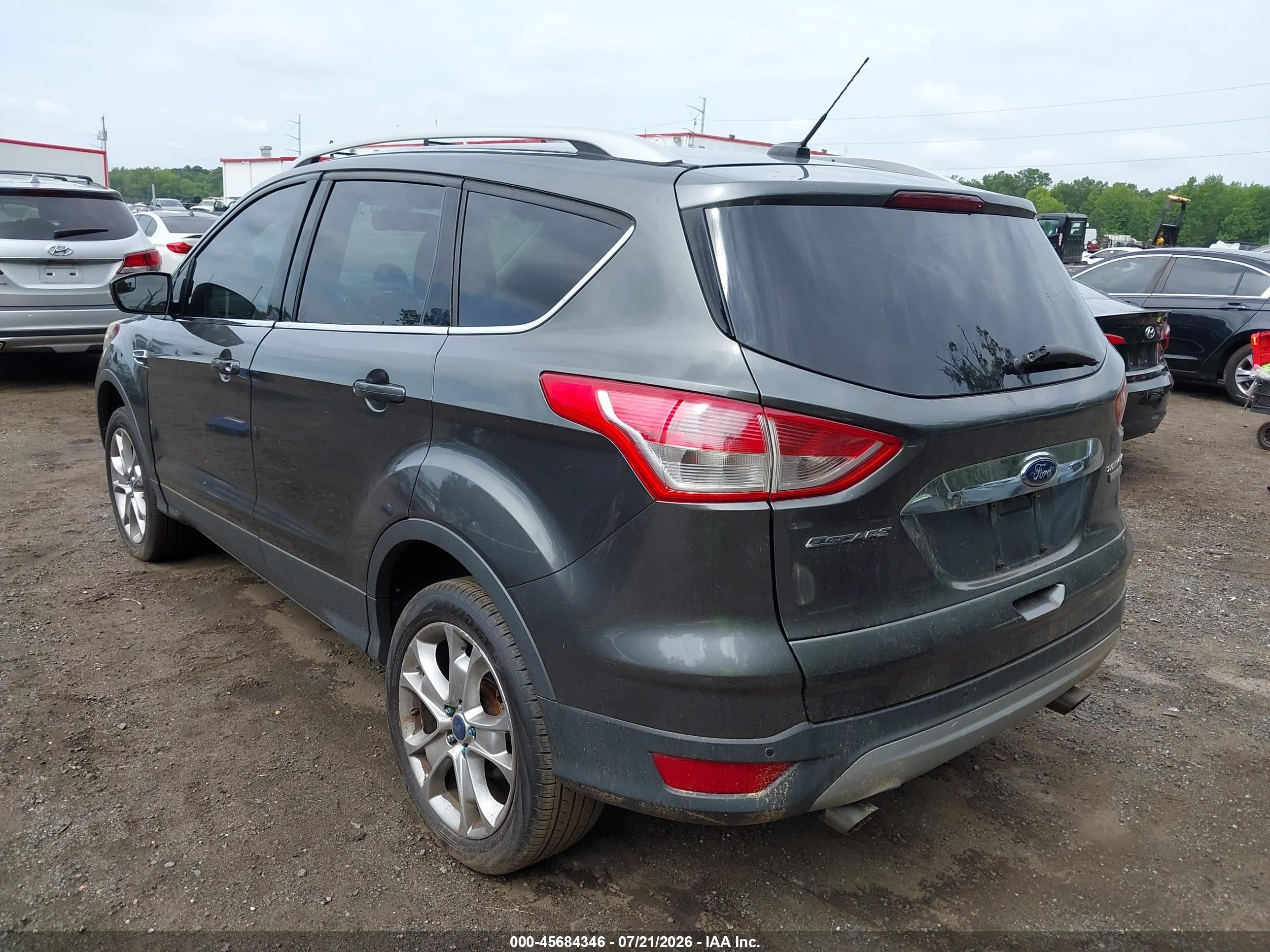 2015 Ford Escape Titanium Серый vin: 1FMCU0J94FUA20361