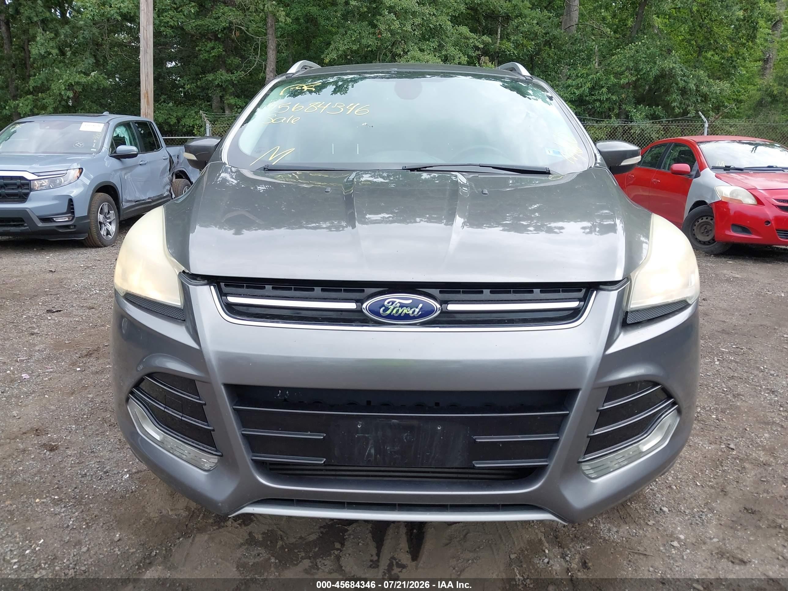 2015 Ford Escape Titanium Серый vin: 1FMCU0J94FUA20361