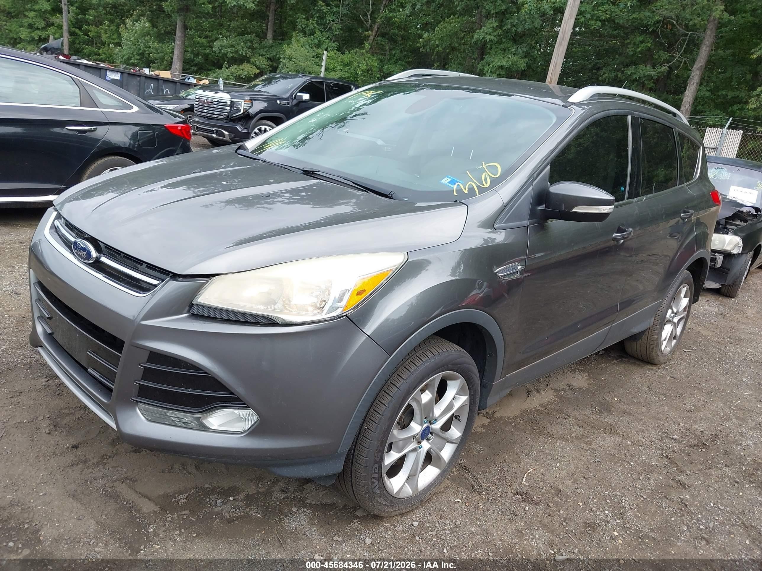 2015 Ford Escape Titanium Серый vin: 1FMCU0J94FUA20361
