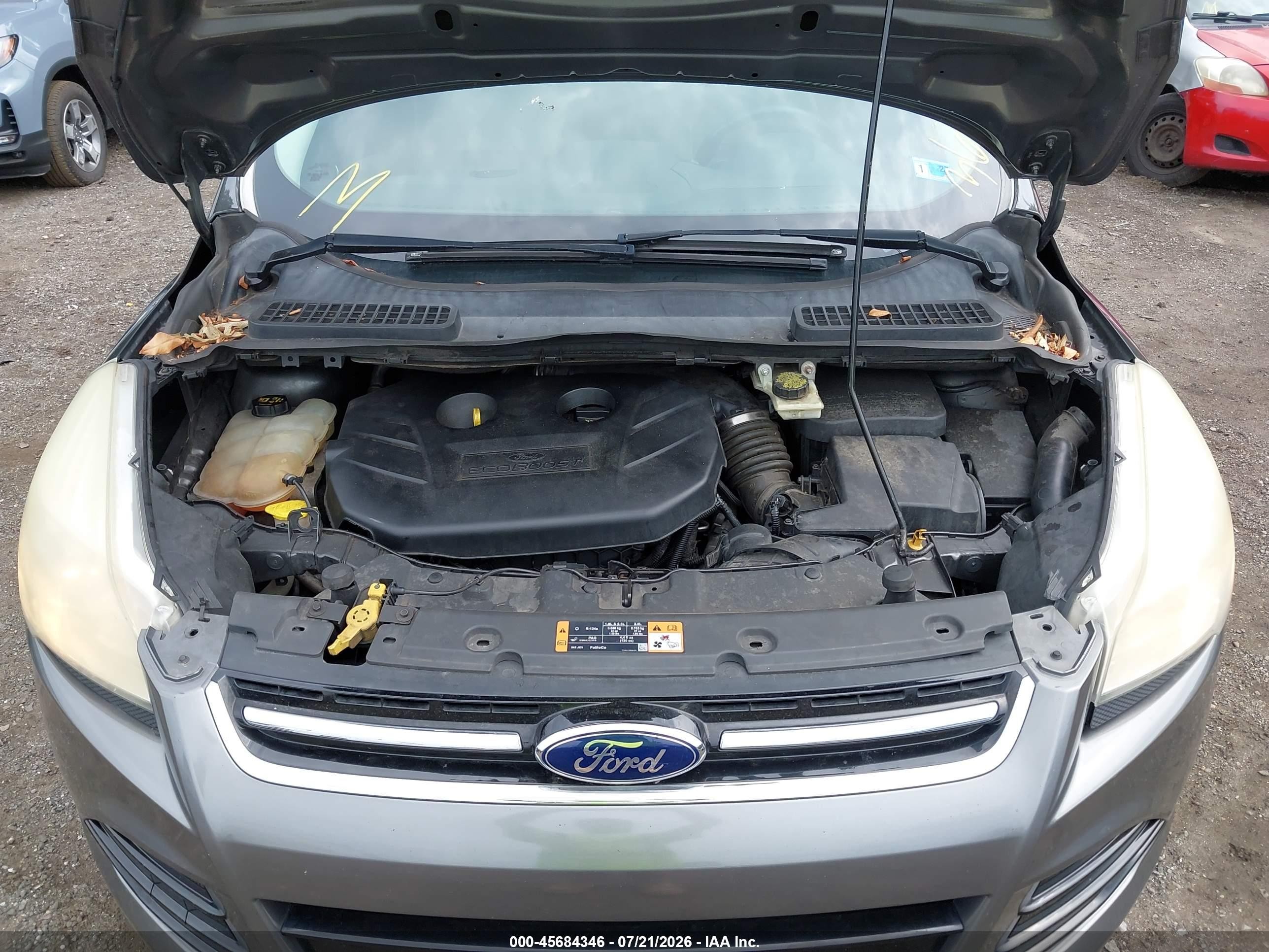 2015 Ford Escape Titanium Серый vin: 1FMCU0J94FUA20361