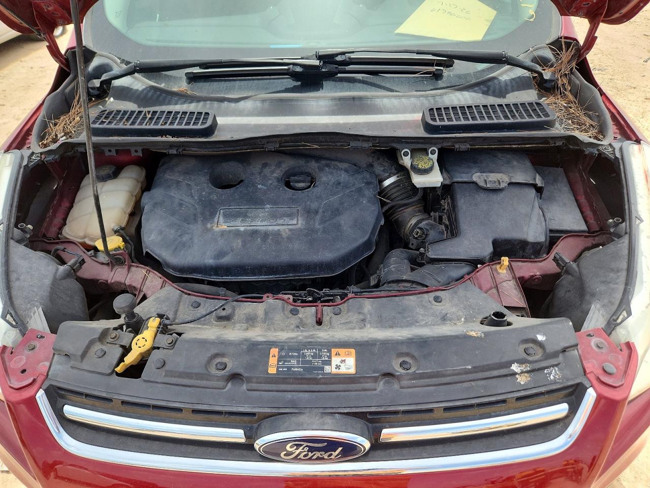 2015 Ford Escape Titanium Red vin: 1FMCU0J94FUA94797