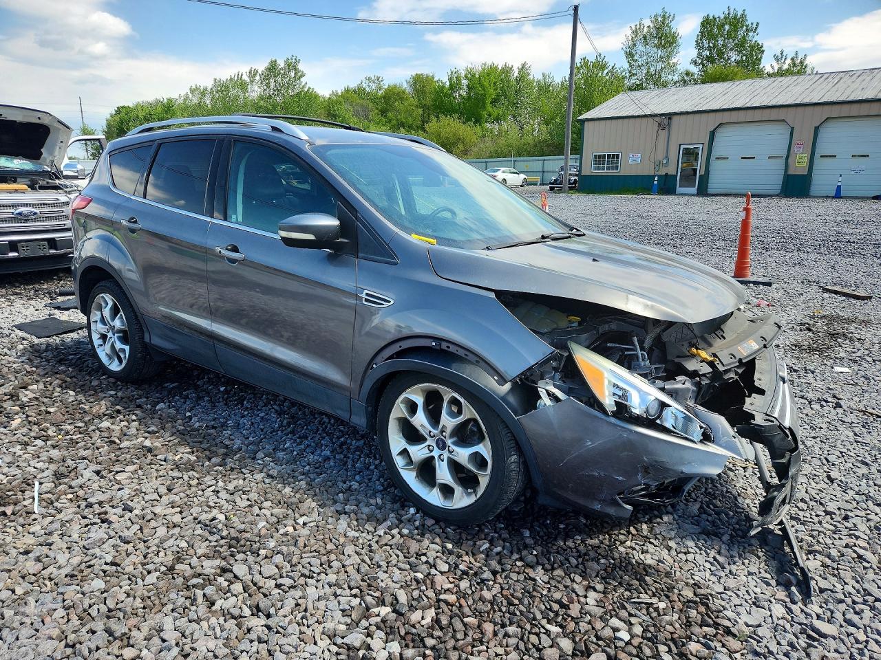 2013 Ford Escape Titanium Gray vin: 1FMCU0J95DUB20966