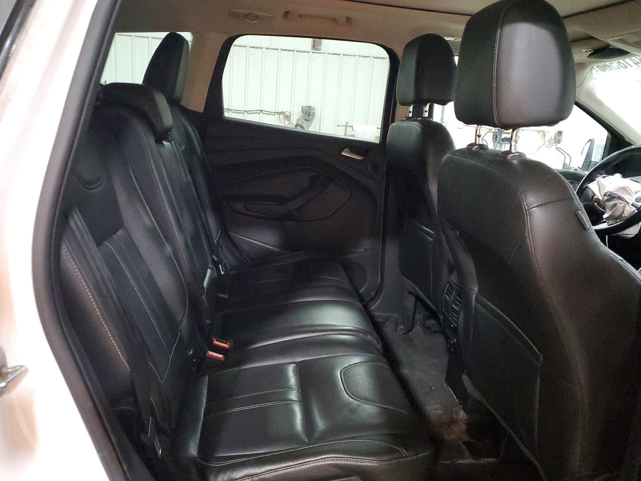 2013 Ford Escape Titanium White vin: 1FMCU0J95DUB21003