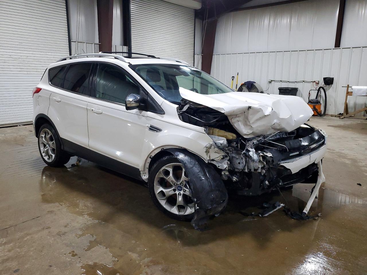 2013 Ford Escape Titanium White vin: 1FMCU0J95DUB21003