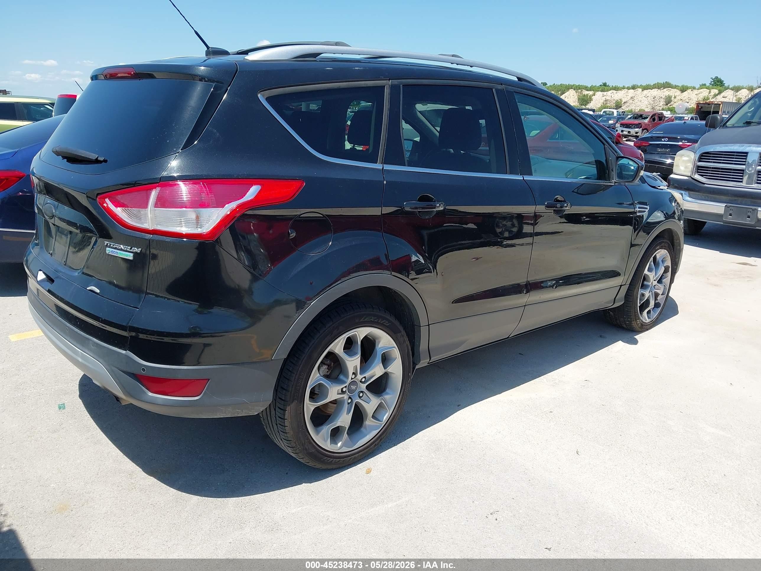 2013 Ford Escape Titanium Black vin: 1FMCU0J95DUB46001