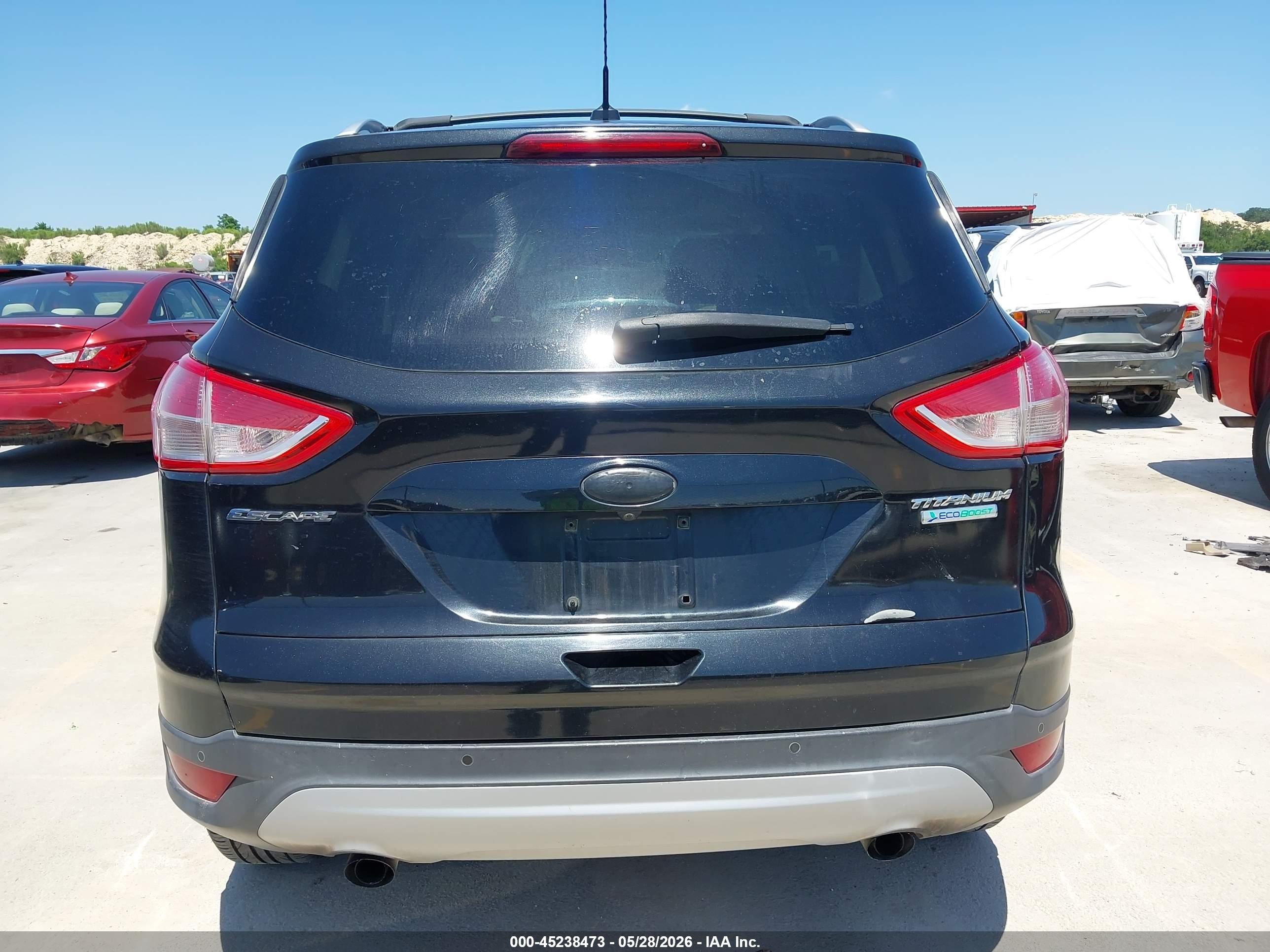 2013 Ford Escape Titanium Black vin: 1FMCU0J95DUB46001