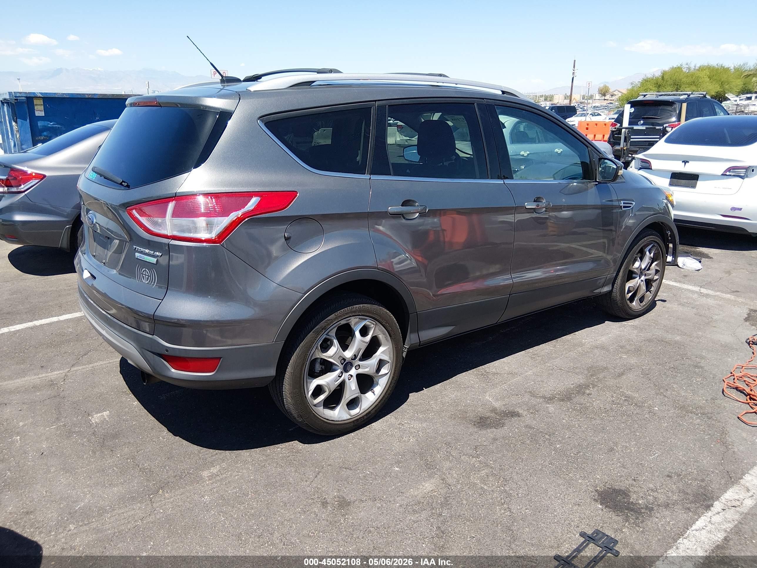 2013 Ford Escape Titanium Gray vin: 1FMCU0J95DUC78692