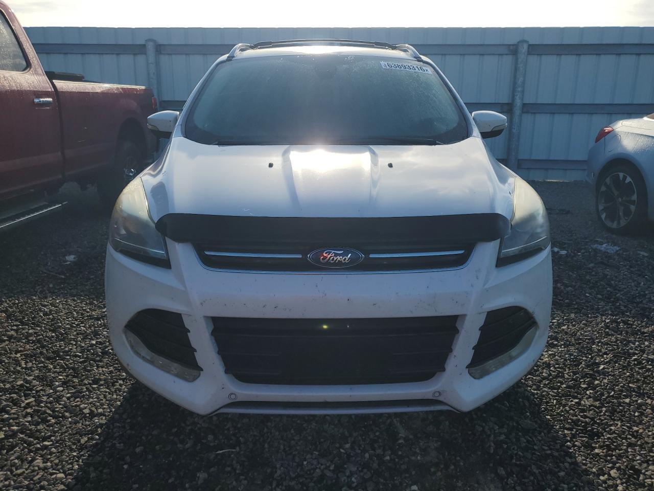 2013 Ford Escape Titanium White vin: 1FMCU0J95DUD64679