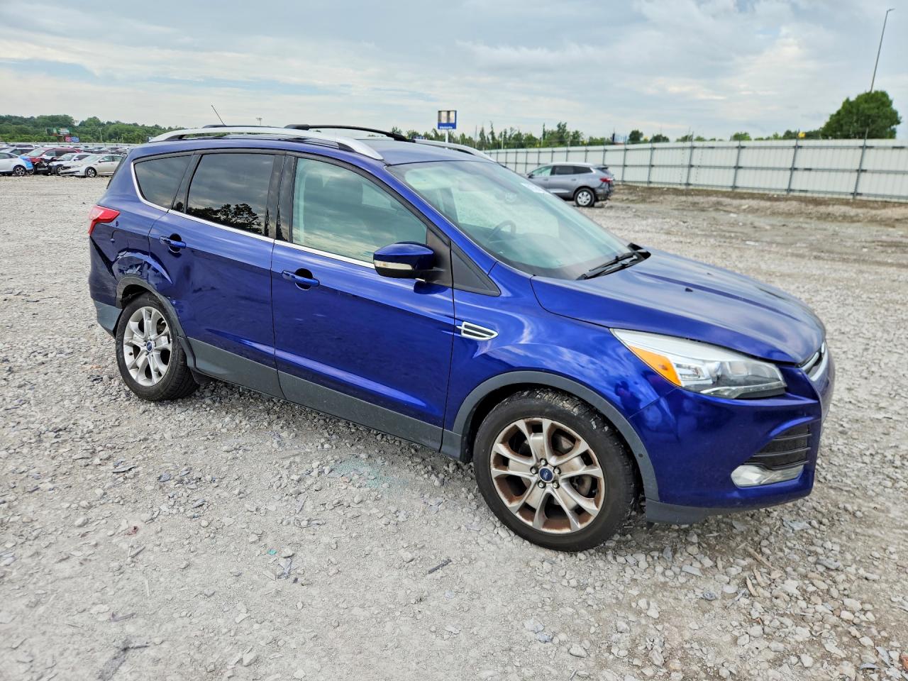 2014 Ford Escape Titanium Blue vin: 1FMCU0J95EUA76100