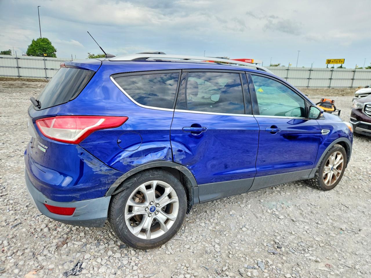 2014 Ford Escape Titanium Blue vin: 1FMCU0J95EUA76100