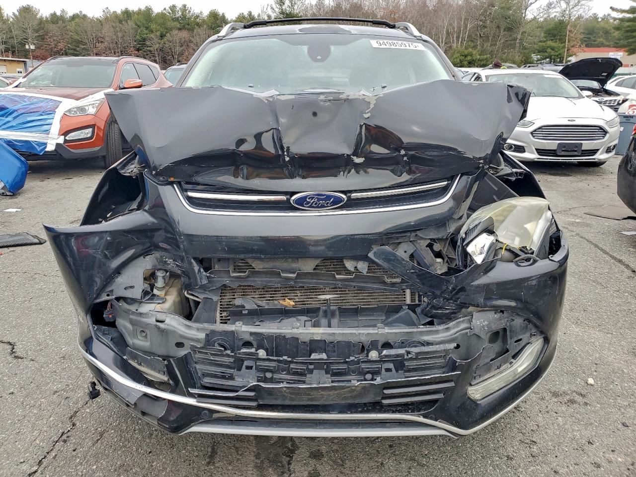 2014 Ford Escape Titanium Черный vin: 1FMCU0J95EUA93592