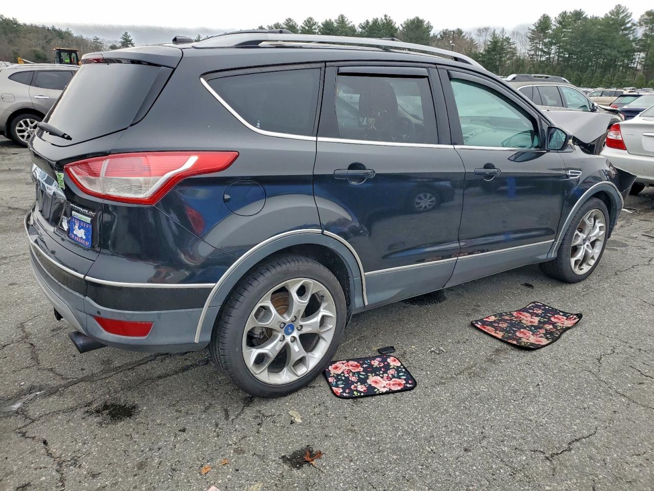 2014 Ford Escape Titanium Черный vin: 1FMCU0J95EUA93592