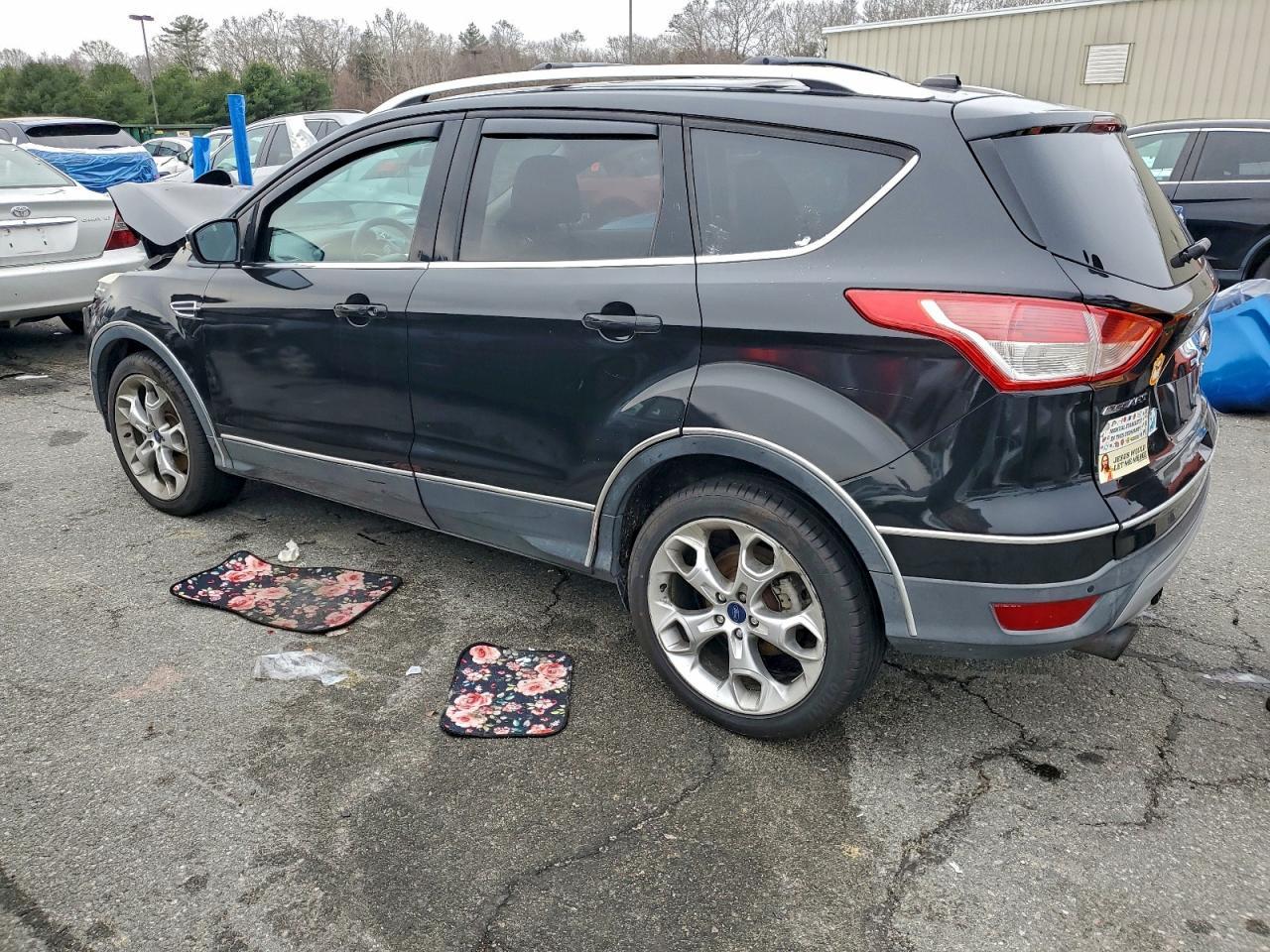 2014 Ford Escape Titanium Черный vin: 1FMCU0J95EUA93592