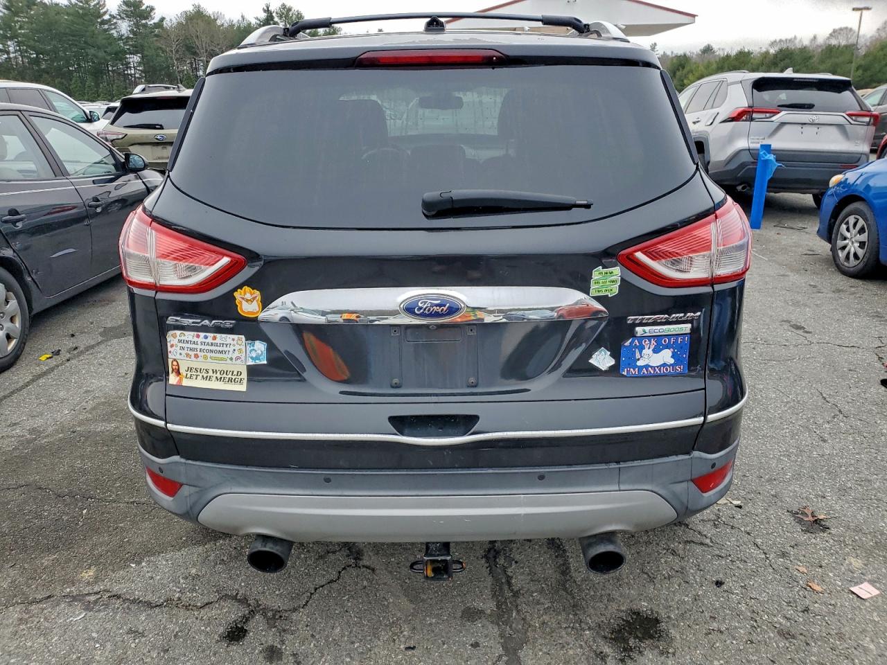 2014 Ford Escape Titanium Черный vin: 1FMCU0J95EUA93592