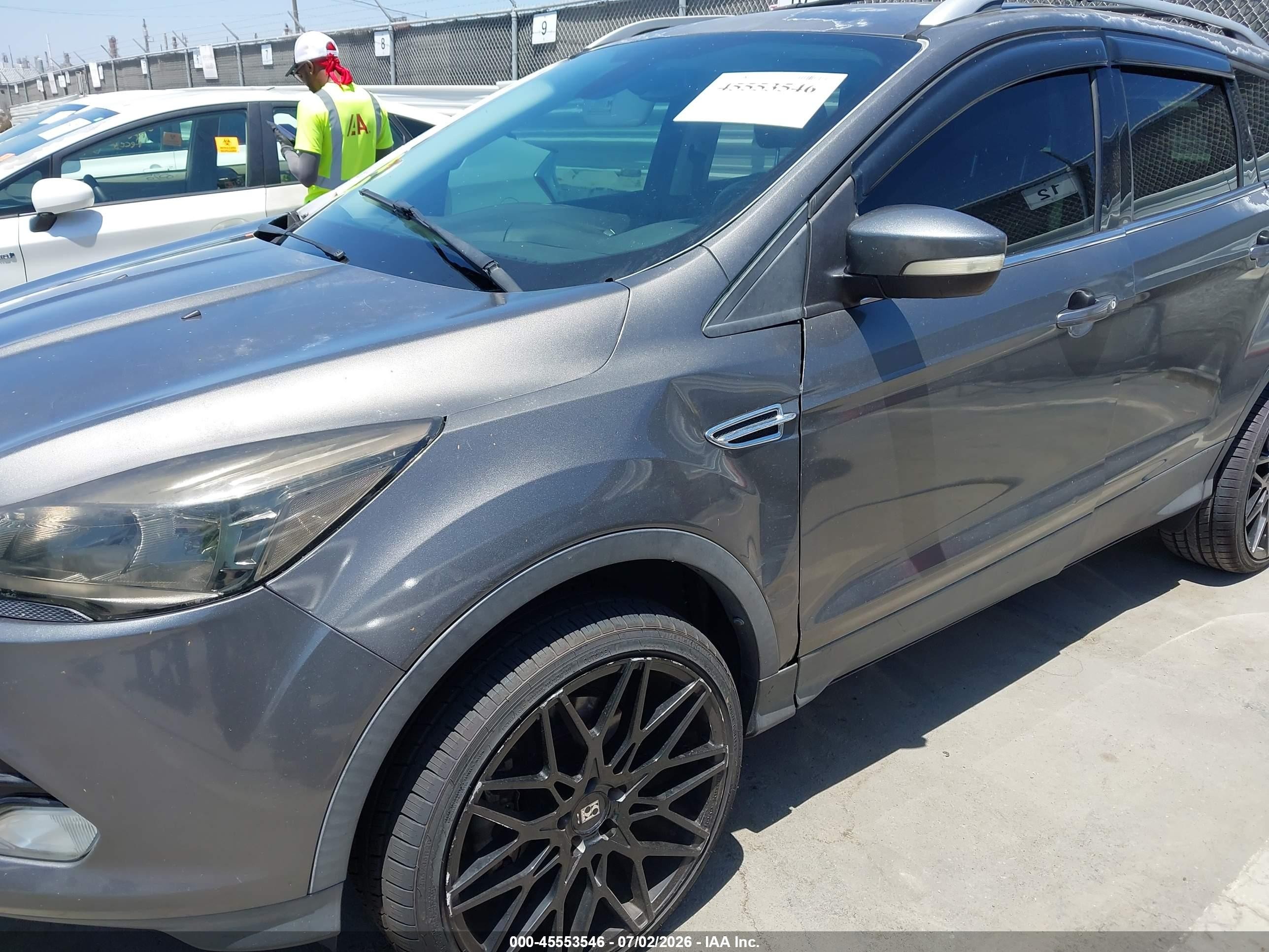 2014 Ford Escape Titanium Gray vin: 1FMCU0J95EUB54794