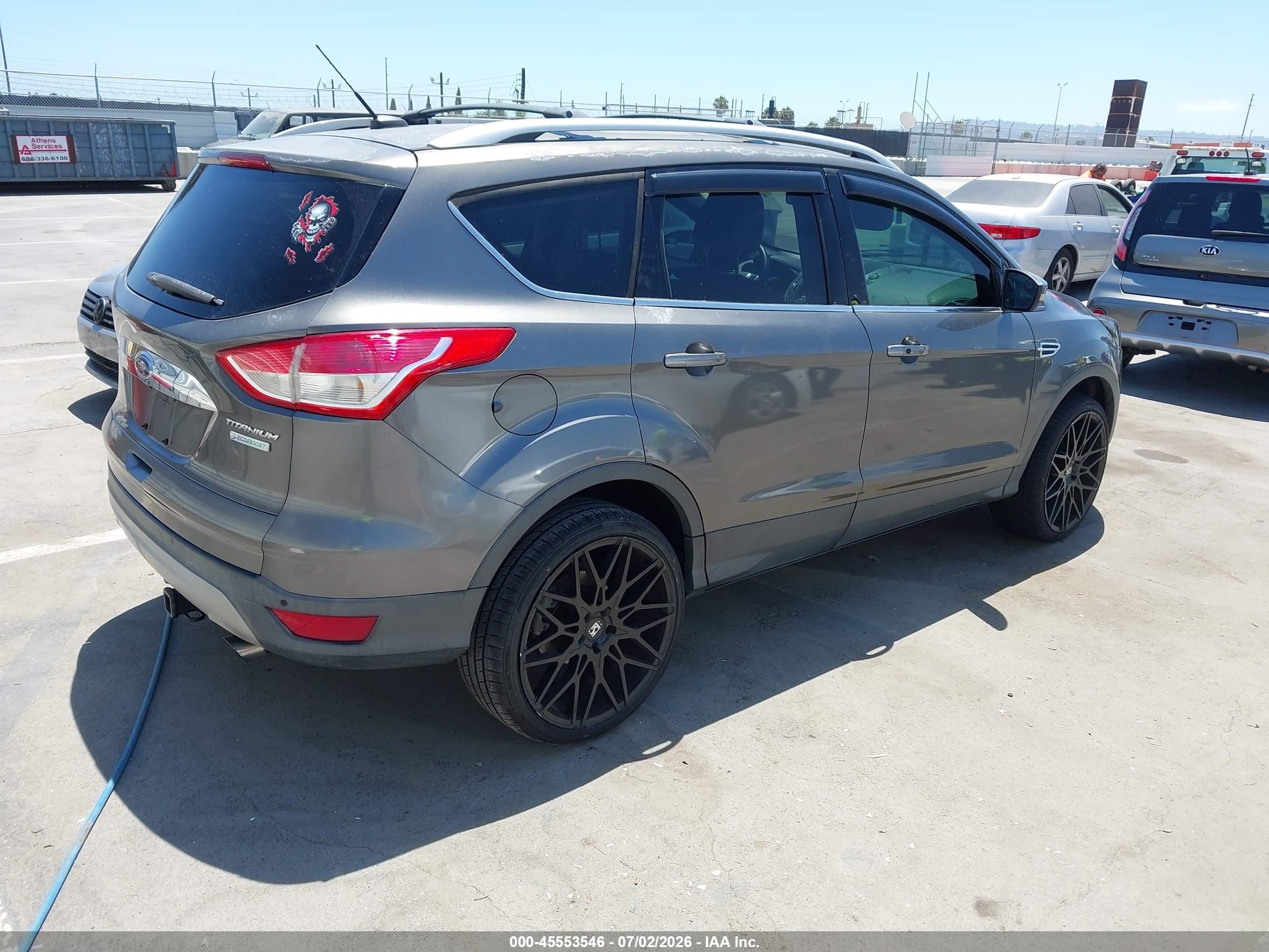 2014 Ford Escape Titanium Gray vin: 1FMCU0J95EUB54794