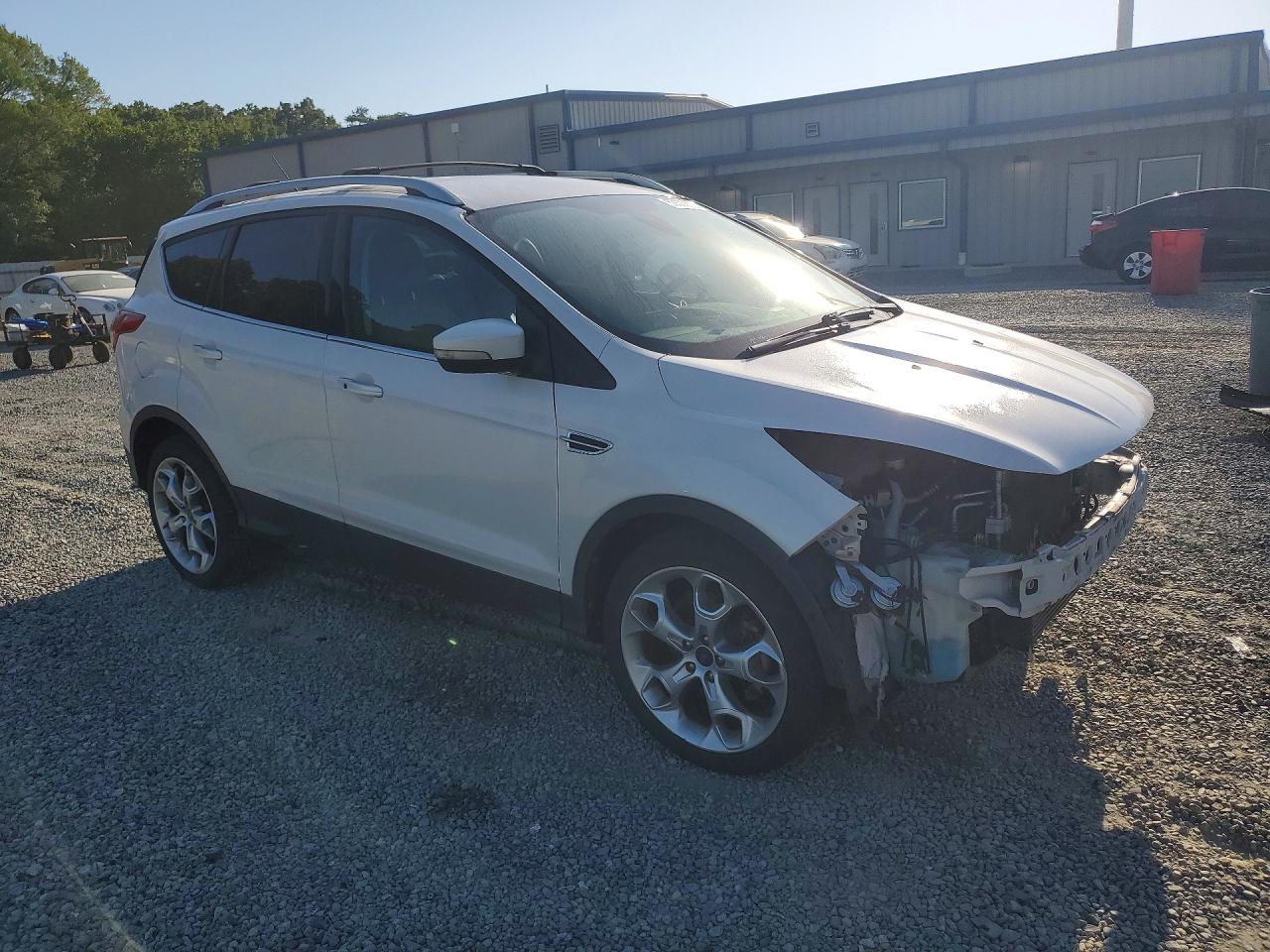 2014 Ford Escape Titanium Белый vin: 1FMCU0J95EUC28067