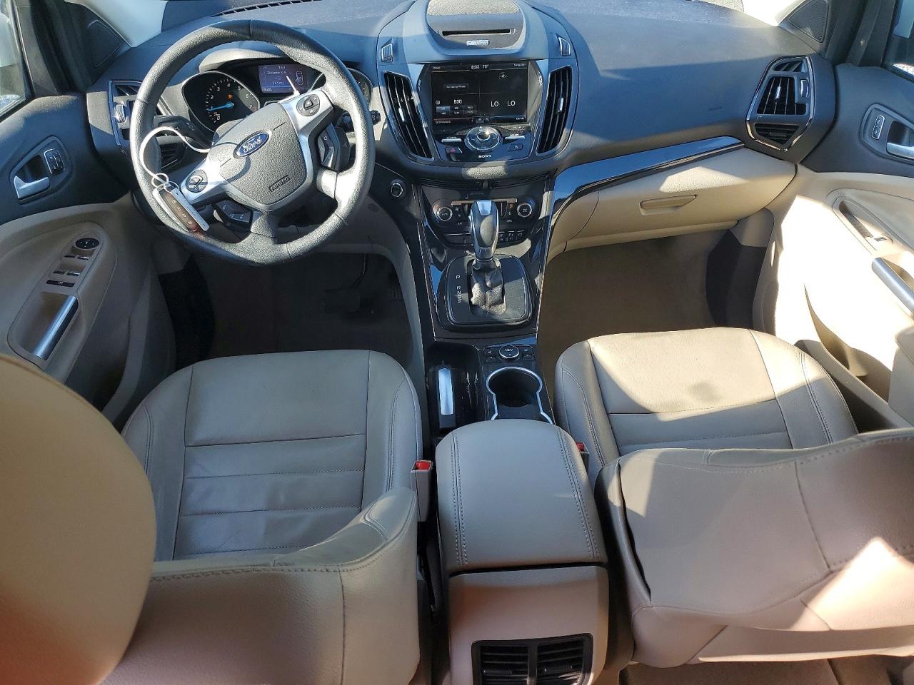 2014 Ford Escape Titanium Белый vin: 1FMCU0J95EUC28067