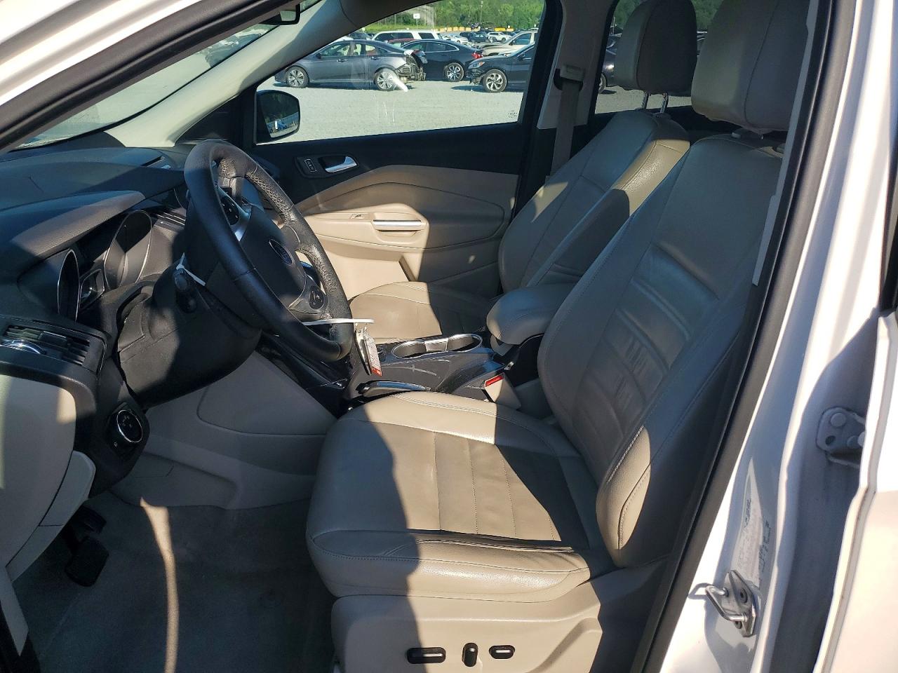 2014 Ford Escape Titanium Белый vin: 1FMCU0J95EUC28067