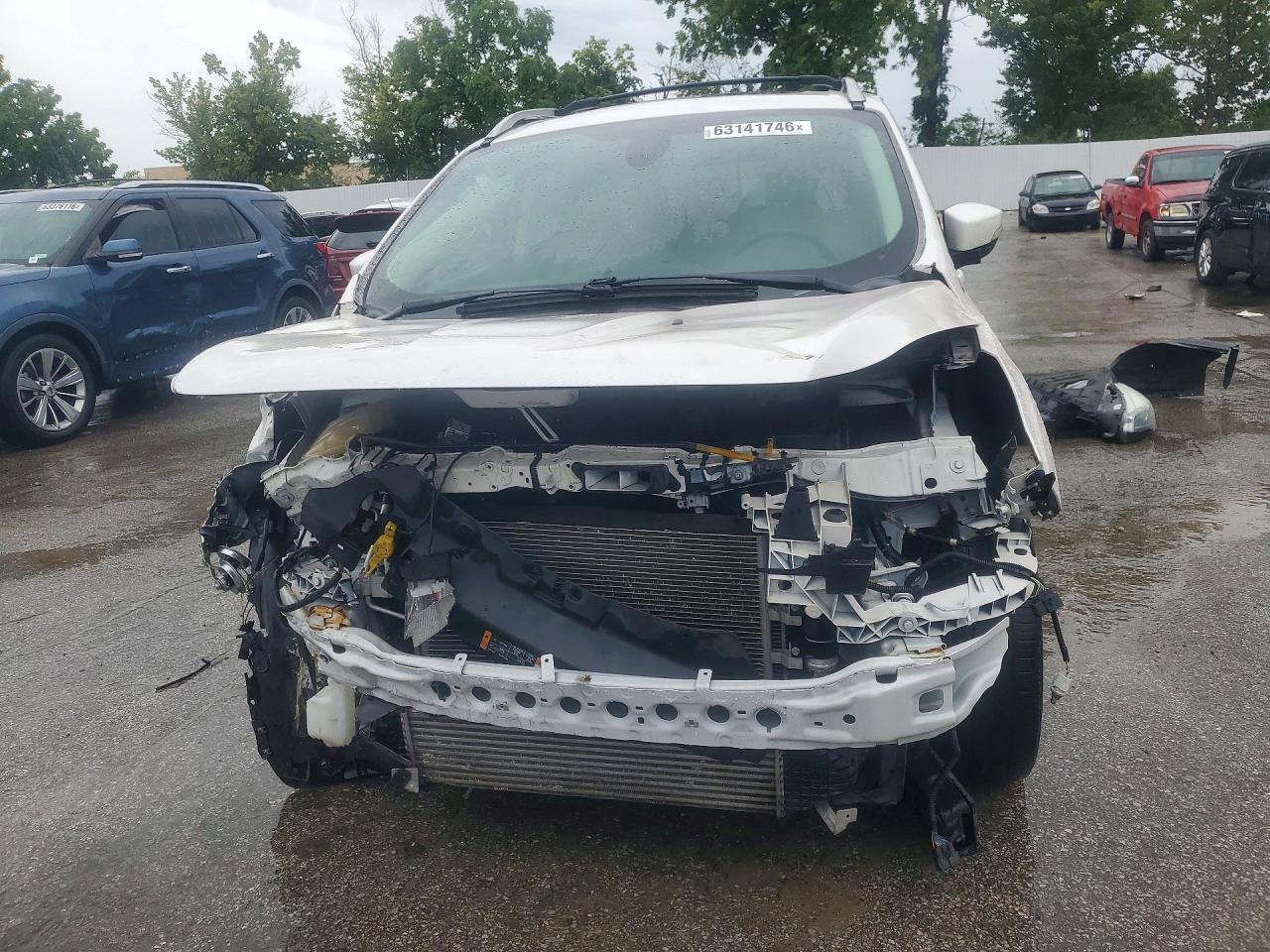 2014 Ford Escape Titanium White vin: 1FMCU0J95EUD43865
