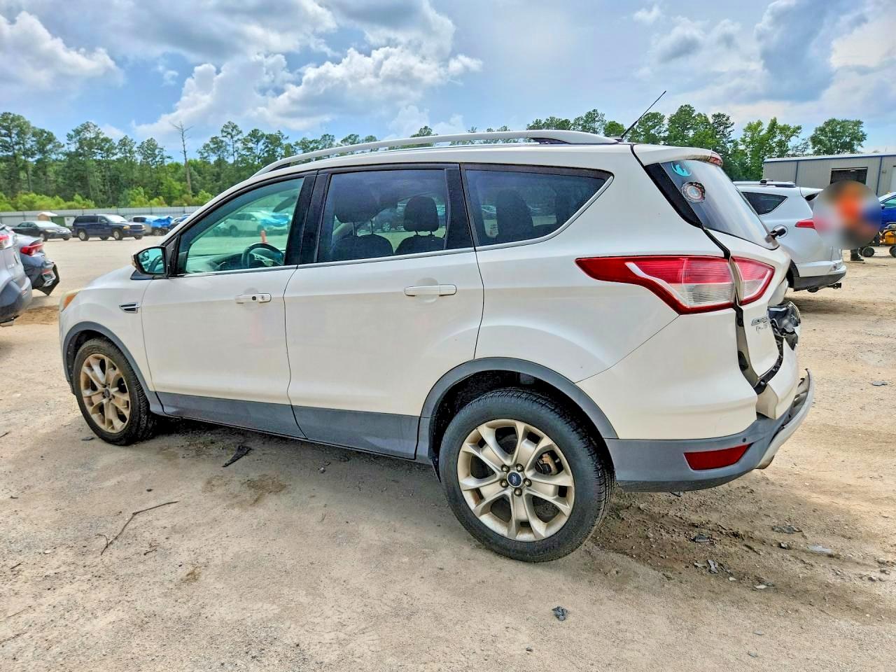 2014 Ford Escape Titanium Белый vin: 1FMCU0J95EUD70242
