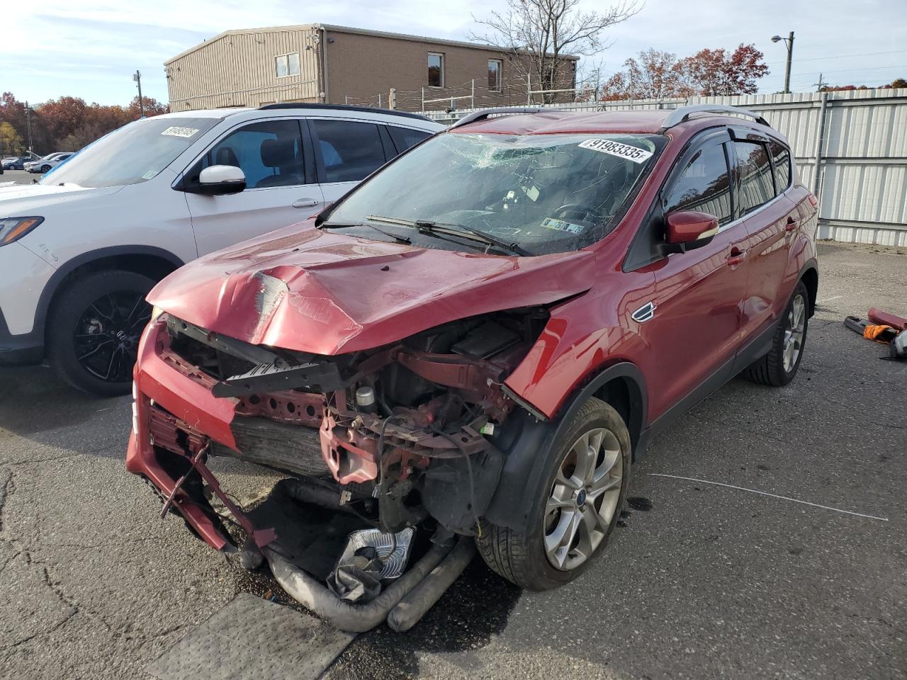 2014 Ford Escape Titanium Maroon vin: 1FMCU0J95EUE23702
