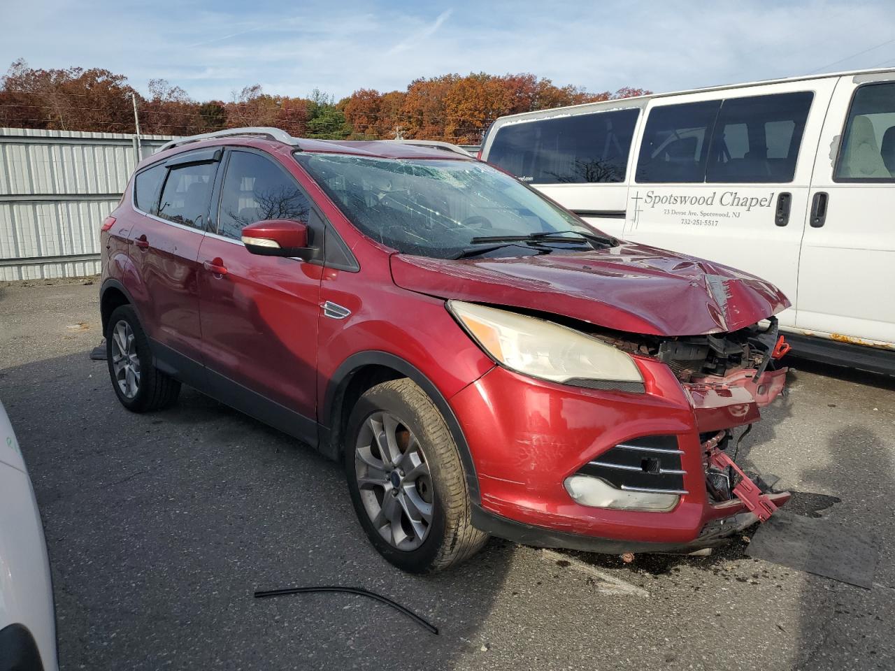 2014 Ford Escape Titanium Maroon vin: 1FMCU0J95EUE23702