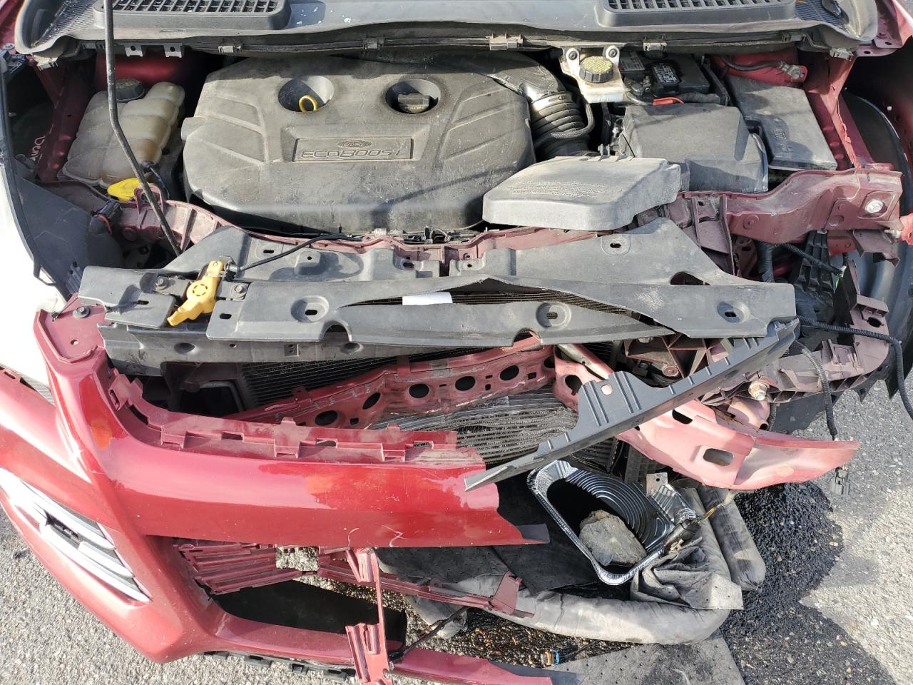 2014 Ford Escape Titanium Maroon vin: 1FMCU0J95EUE23702