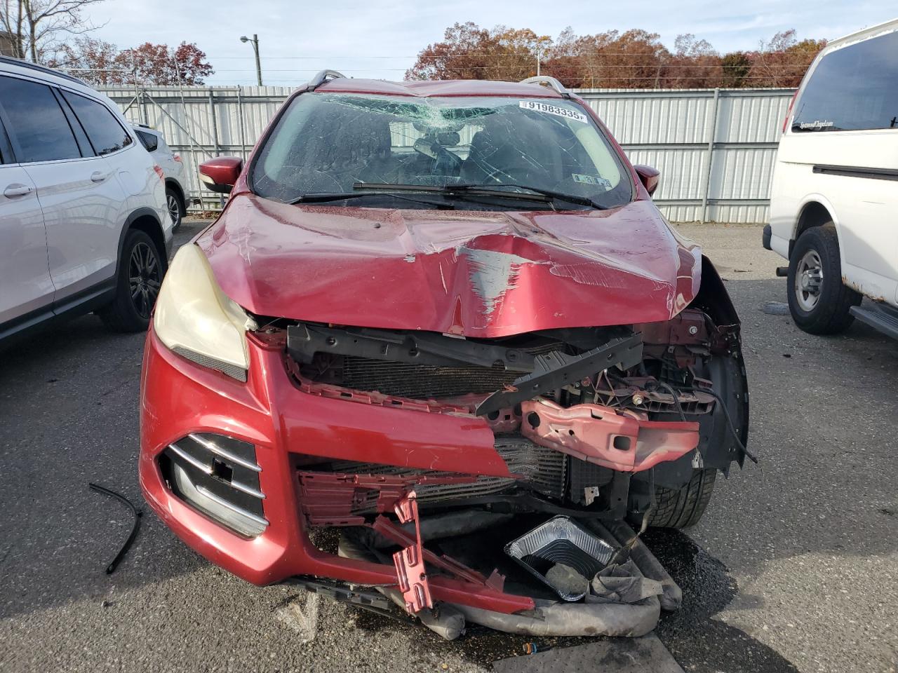 2014 Ford Escape Titanium Maroon vin: 1FMCU0J95EUE23702