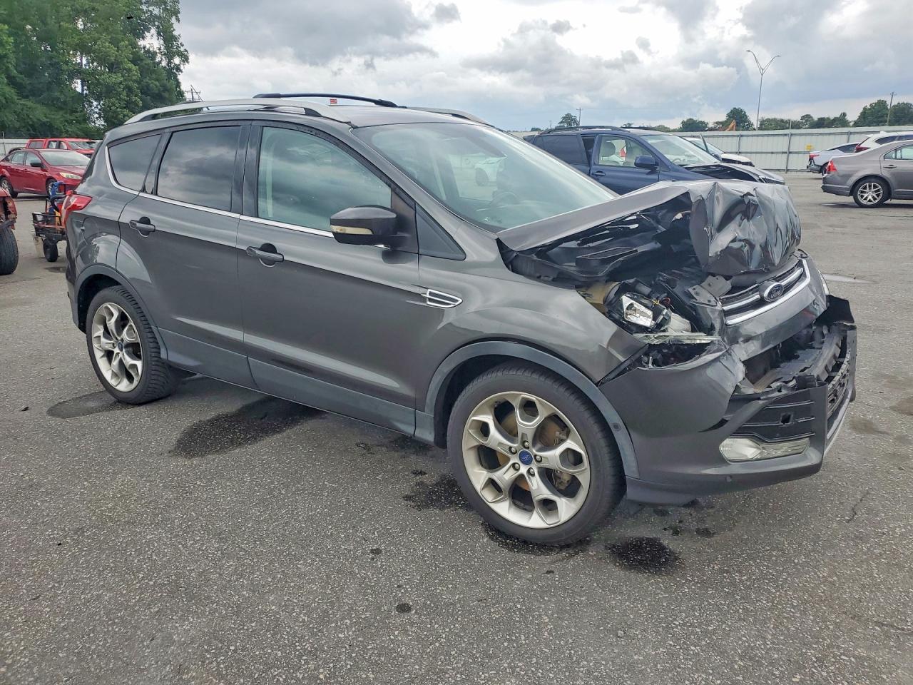 2015 Ford Escape Titanium Gray vin: 1FMCU0J95FUA48699