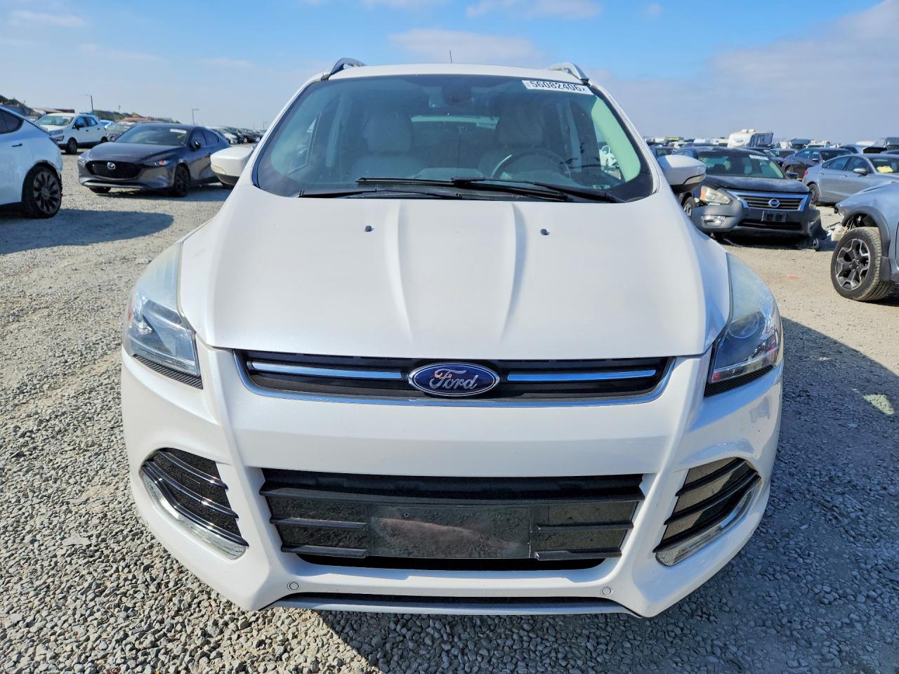 2015 Ford Escape Titanium White vin: 1FMCU0J95FUA62845