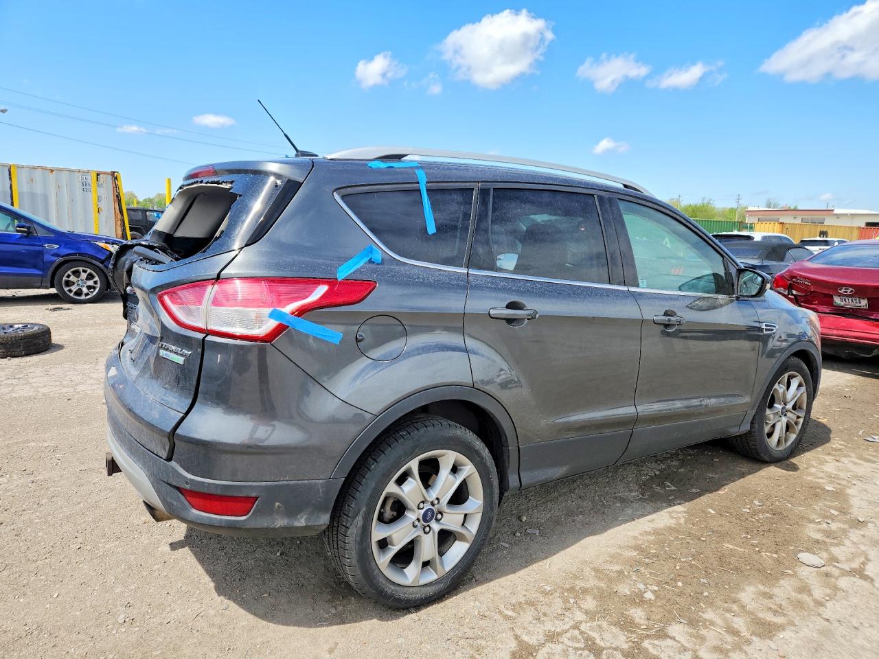 2015 Ford Escape Titanium Gray vin: 1FMCU0J95FUA89186