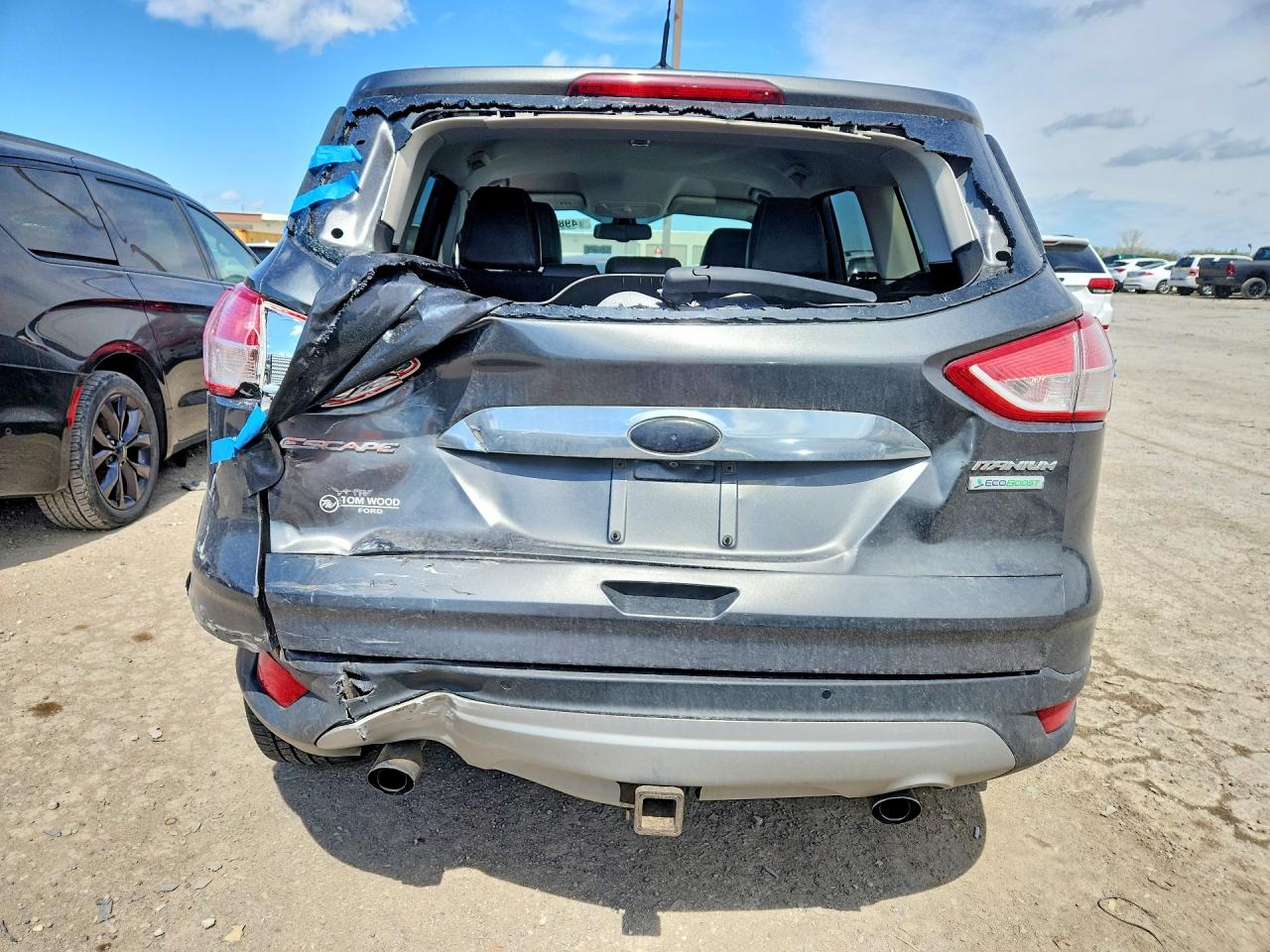2015 Ford Escape Titanium Gray vin: 1FMCU0J95FUA89186
