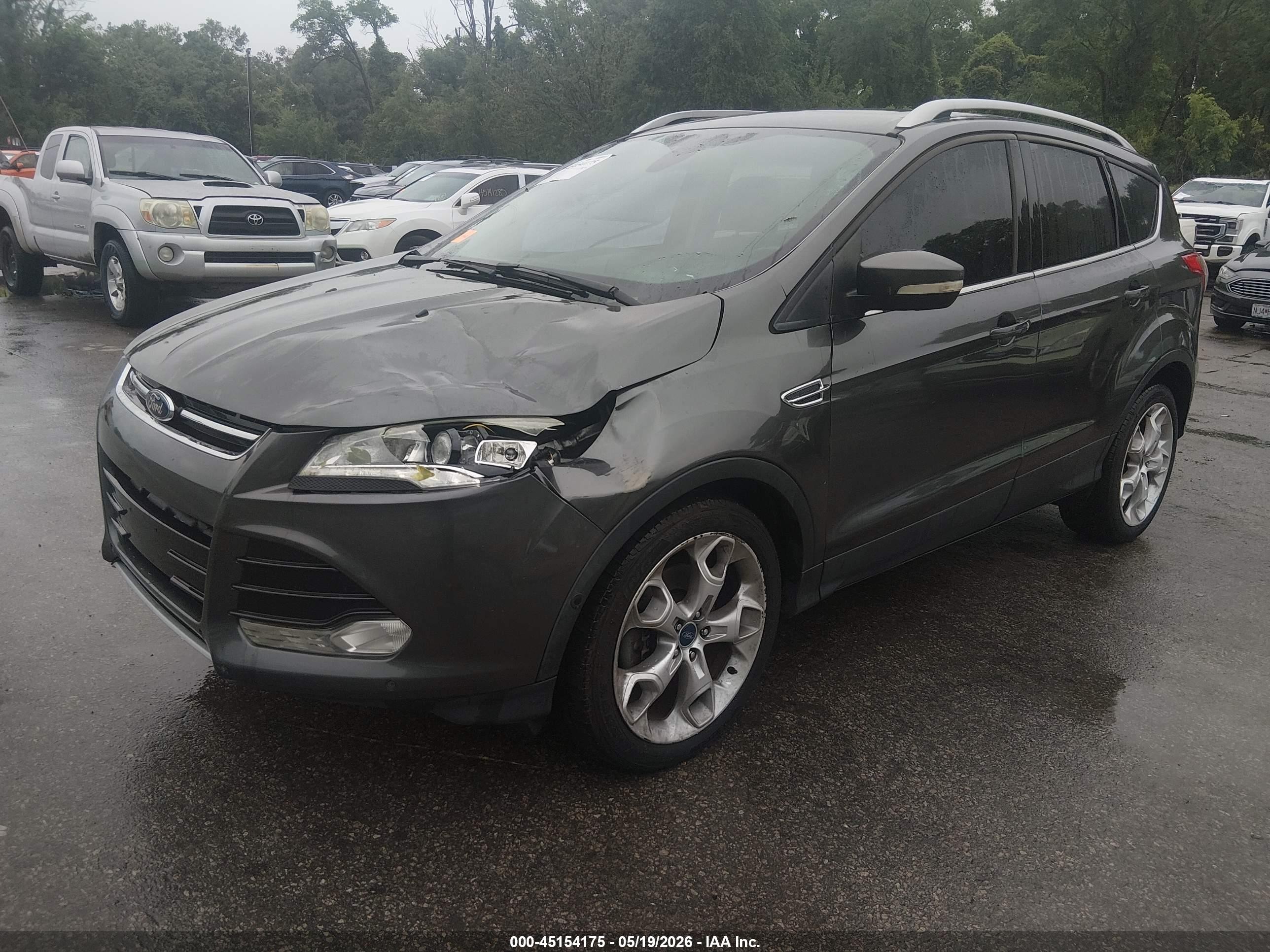 2015 Ford Escape Titanium Серый vin: 1FMCU0J95FUB61813