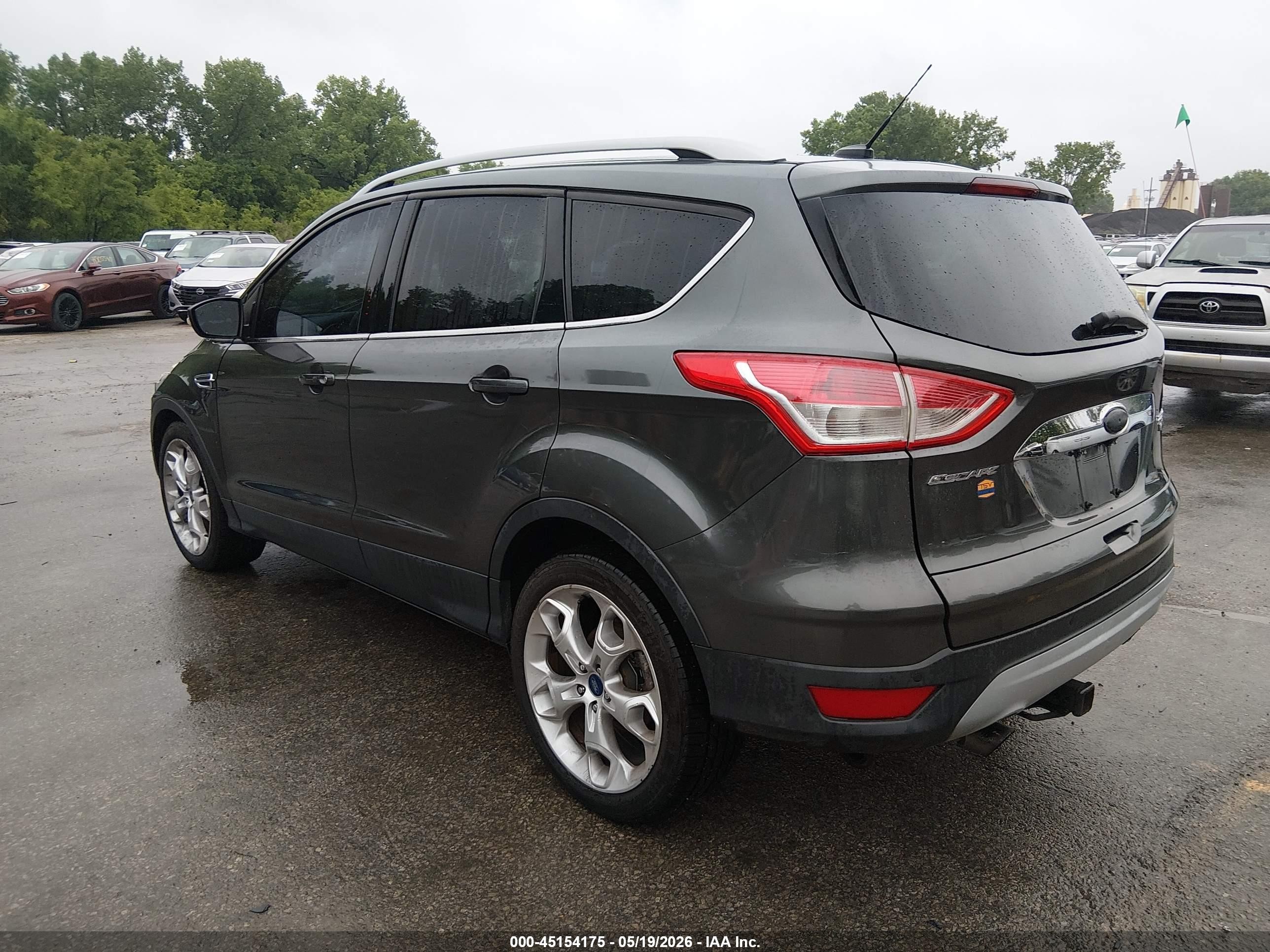2015 Ford Escape Titanium Серый vin: 1FMCU0J95FUB61813