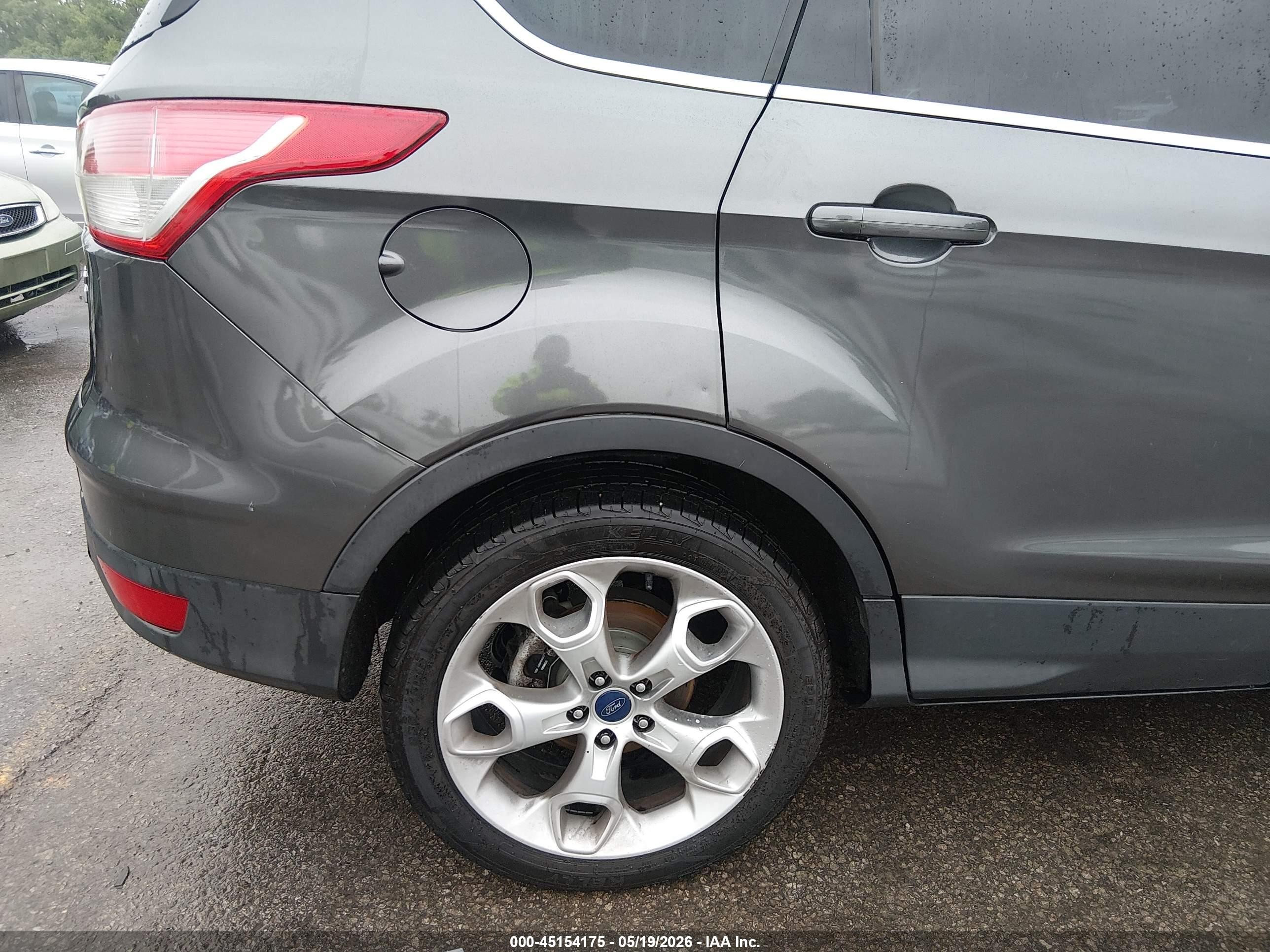 2015 Ford Escape Titanium Серый vin: 1FMCU0J95FUB61813