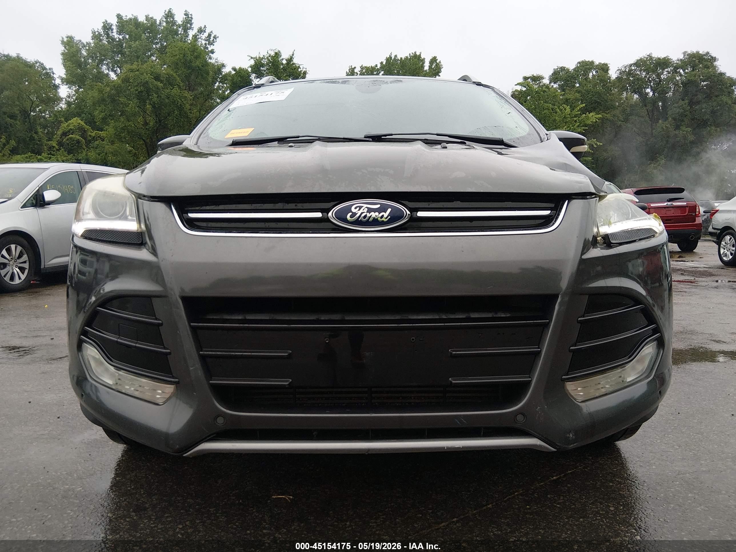 2015 Ford Escape Titanium Серый vin: 1FMCU0J95FUB61813