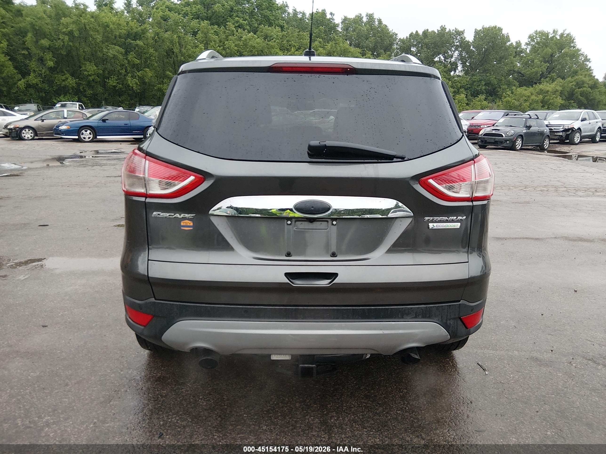 2015 Ford Escape Titanium Серый vin: 1FMCU0J95FUB61813