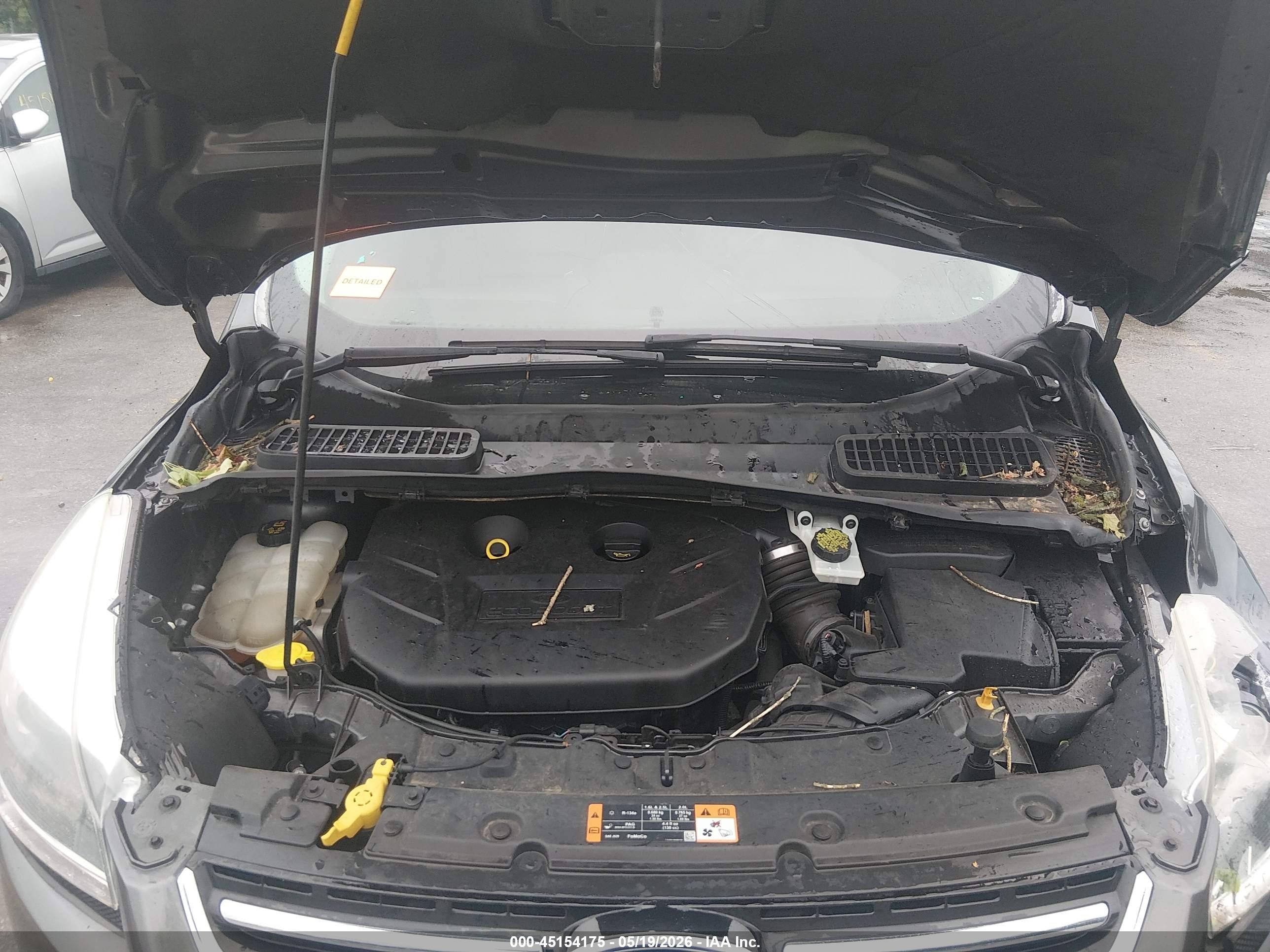 2015 Ford Escape Titanium Серый vin: 1FMCU0J95FUB61813