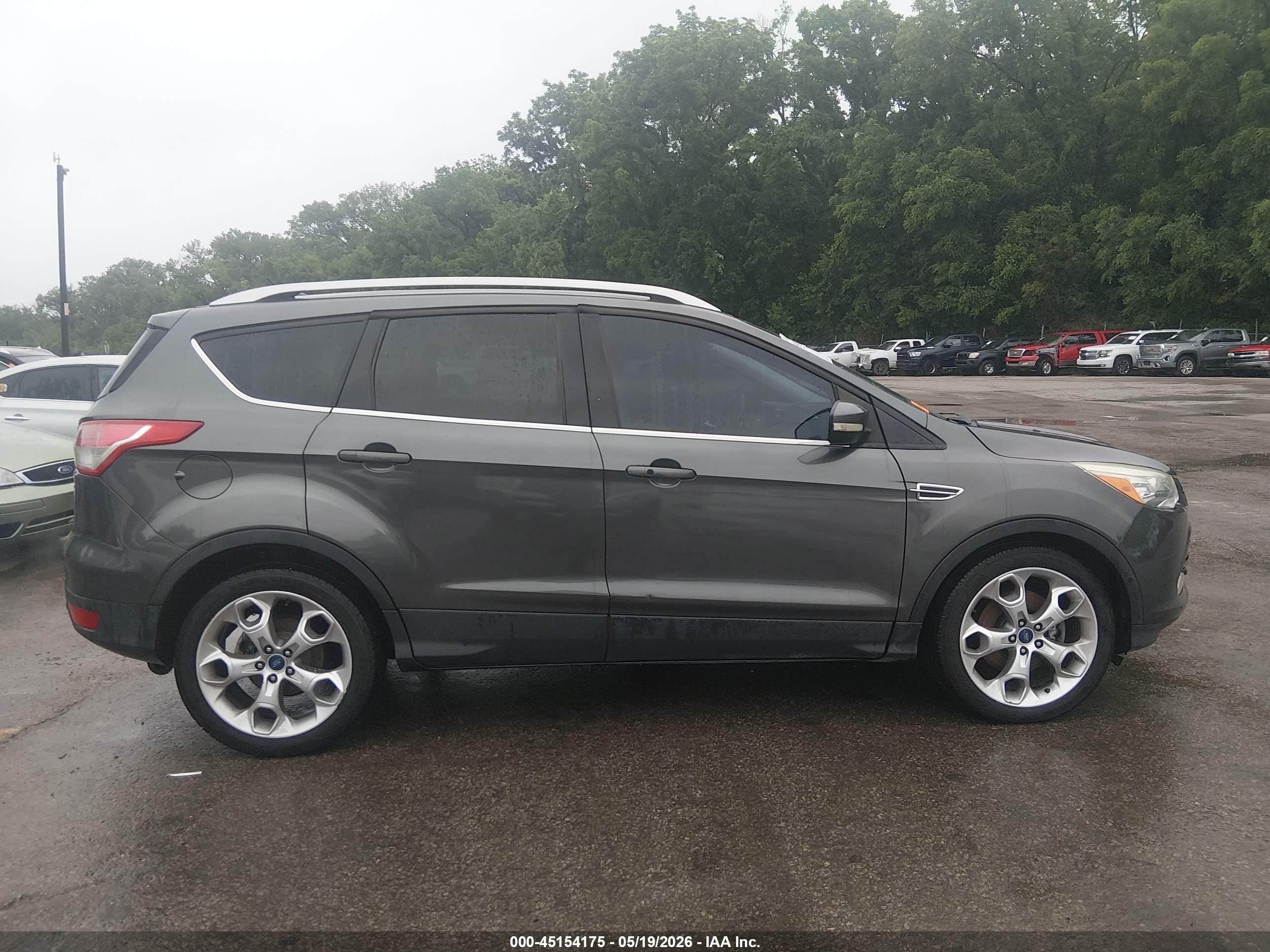 2015 Ford Escape Titanium Серый vin: 1FMCU0J95FUB61813