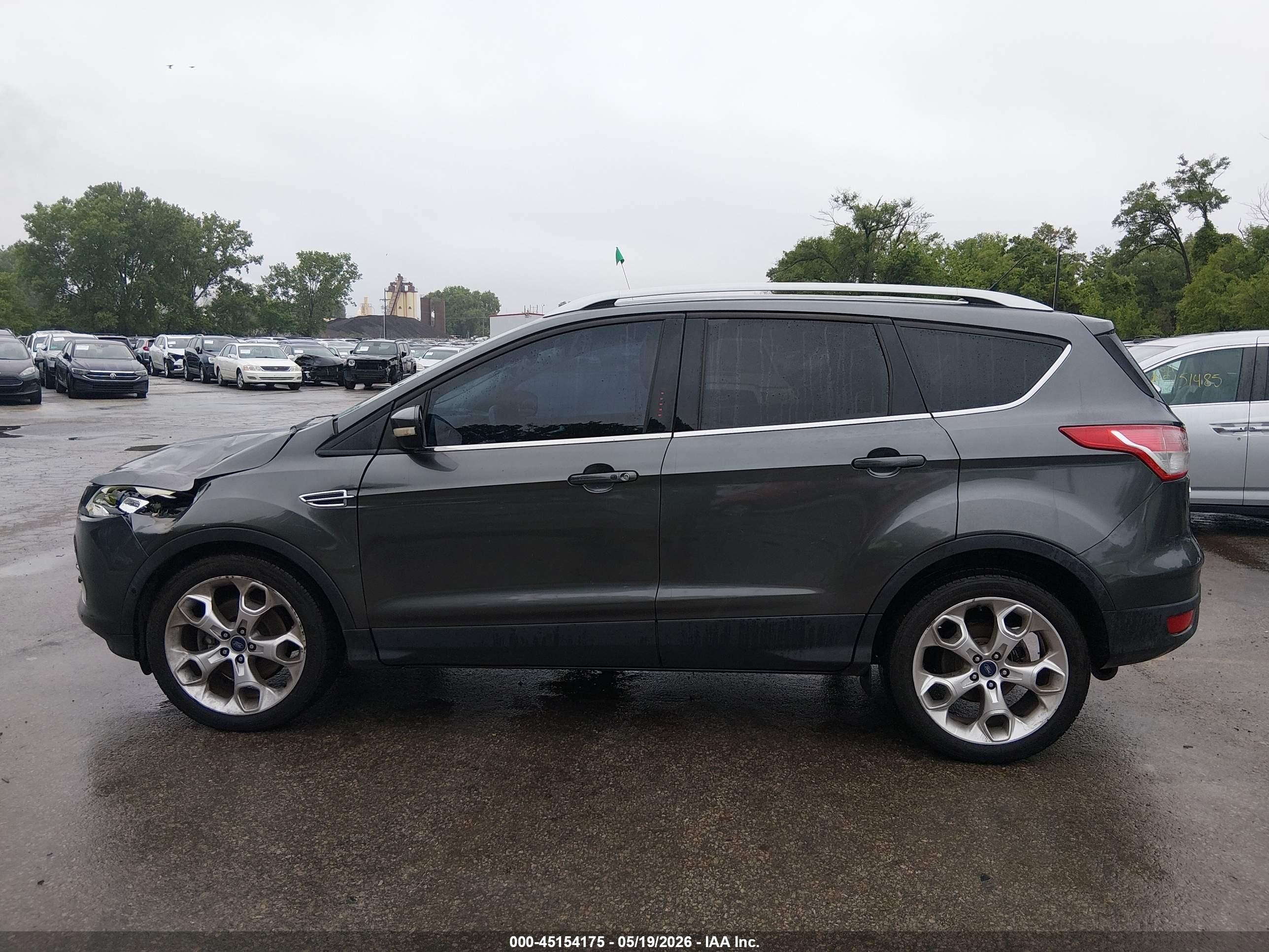 2015 Ford Escape Titanium Серый vin: 1FMCU0J95FUB61813