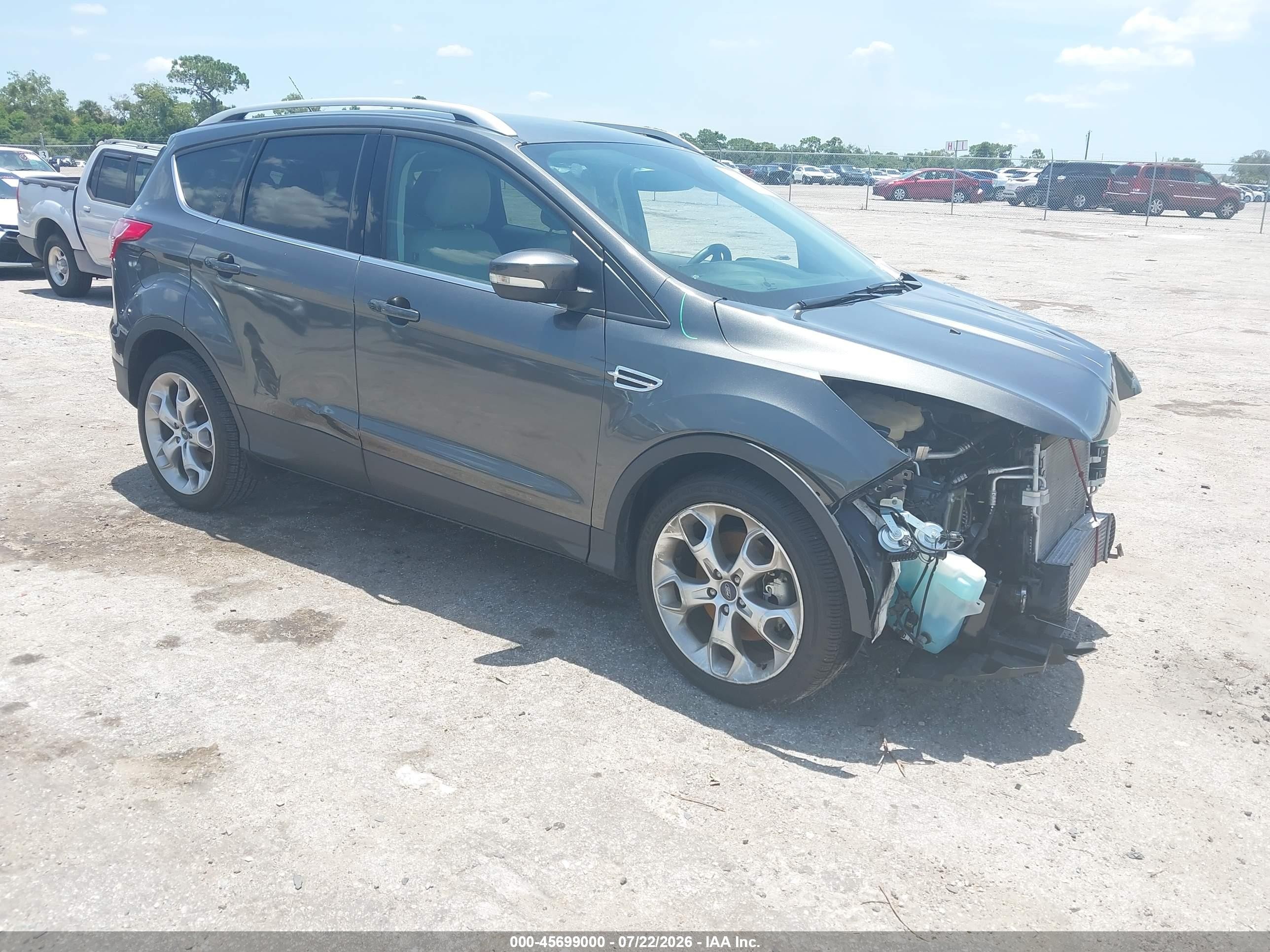 2015 Ford Escape Titanium Gray vin: 1FMCU0J95FUB78448