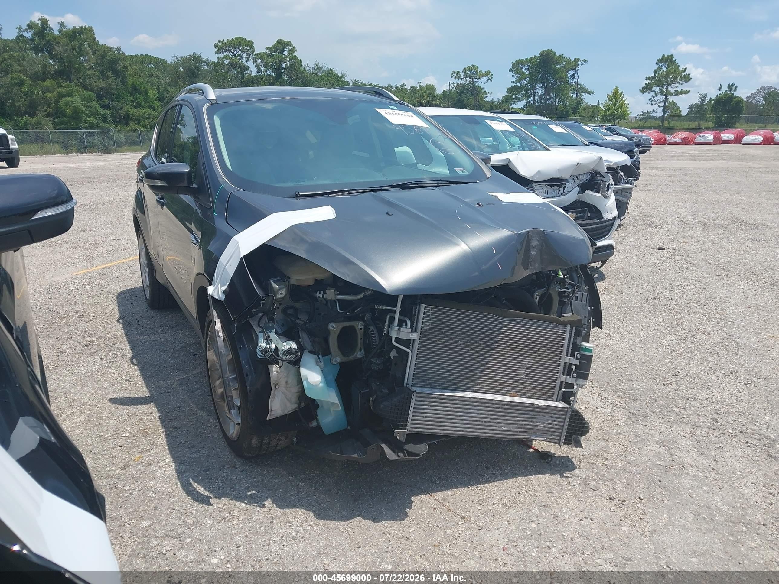 2015 Ford Escape Titanium Gray vin: 1FMCU0J95FUB78448