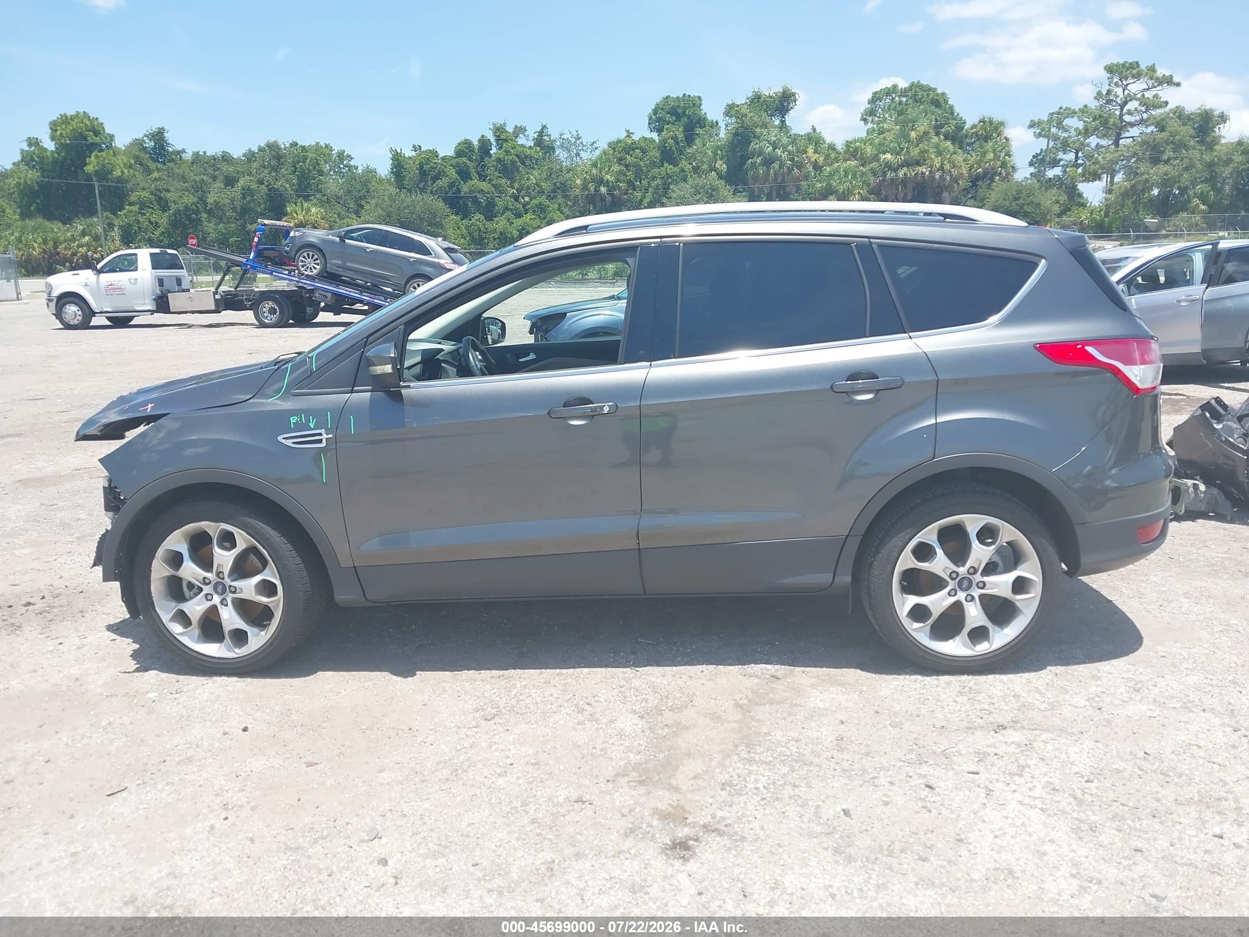 2015 Ford Escape Titanium Gray vin: 1FMCU0J95FUB78448