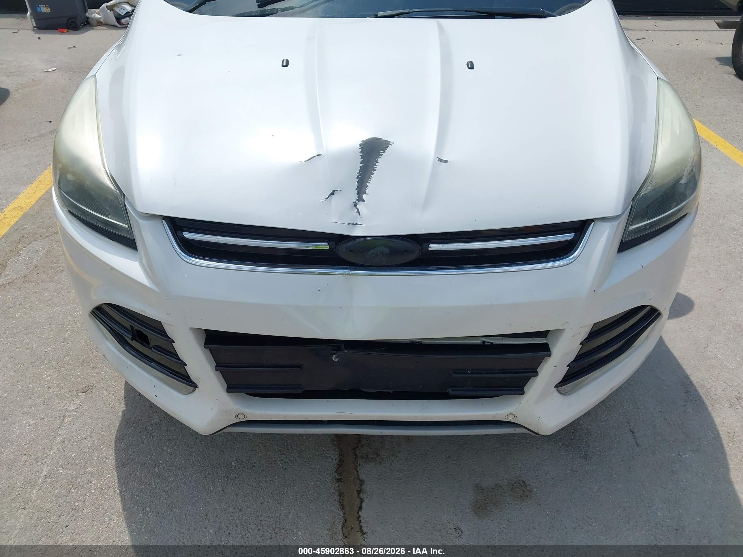 2015 Ford Escape Titanium White vin: 1FMCU0J95FUC78422