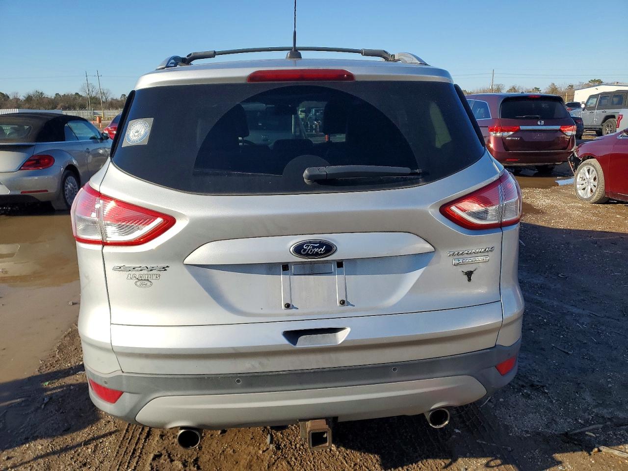 2013 Ford Escape Titanium Silver vin: 1FMCU0J96DUA78095