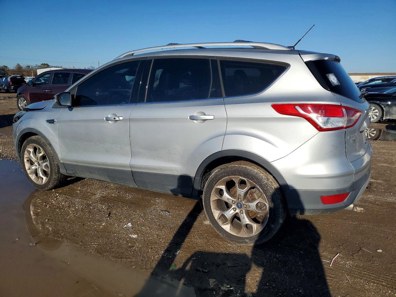 2013 Ford Escape Titanium Silver vin: 1FMCU0J96DUA78095