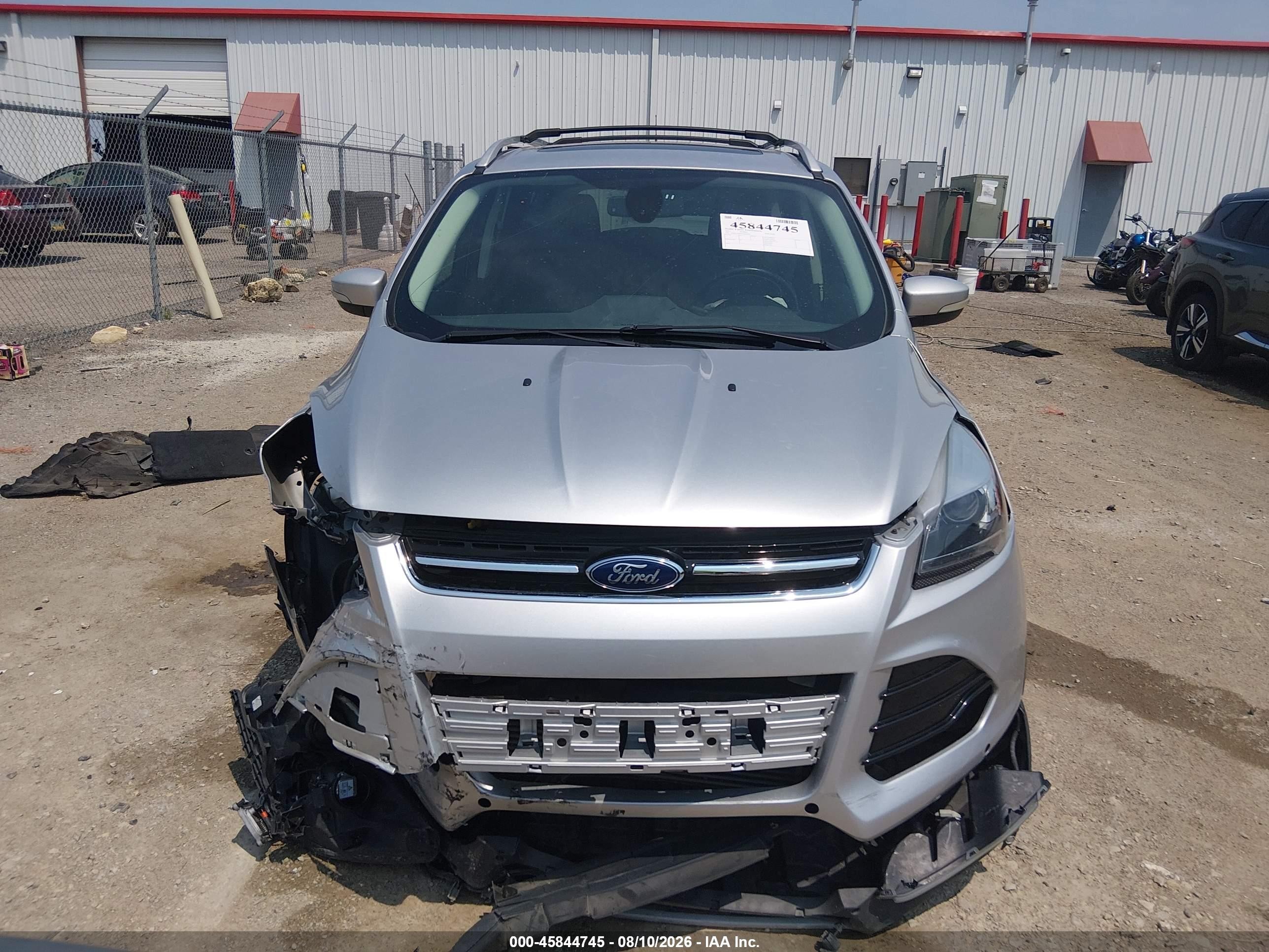 2013 Ford Escape Titanium Silver vin: 1FMCU0J96DUB00502