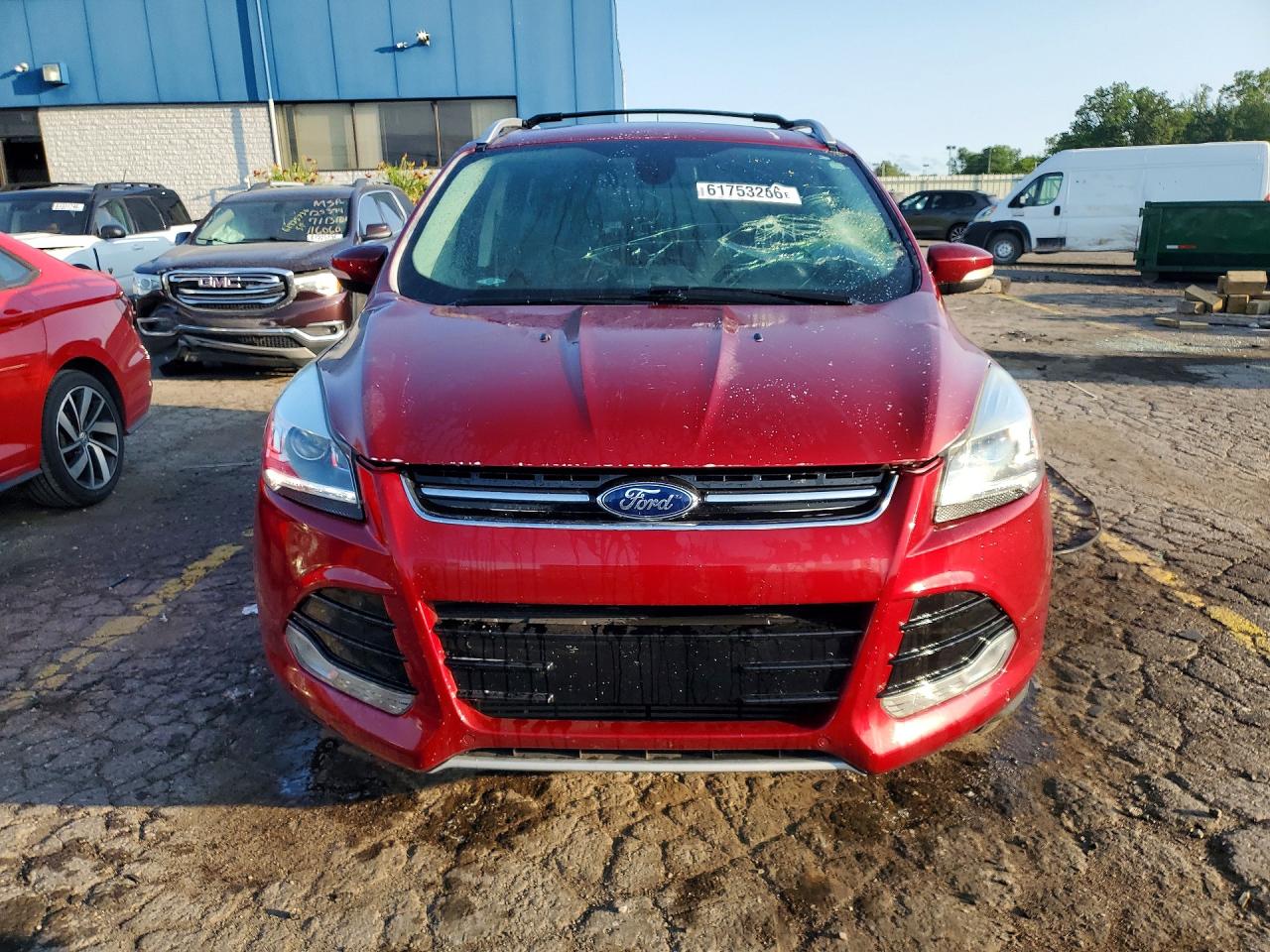 2013 Ford Escape Titanium Red vin: 1FMCU0J96DUB45312