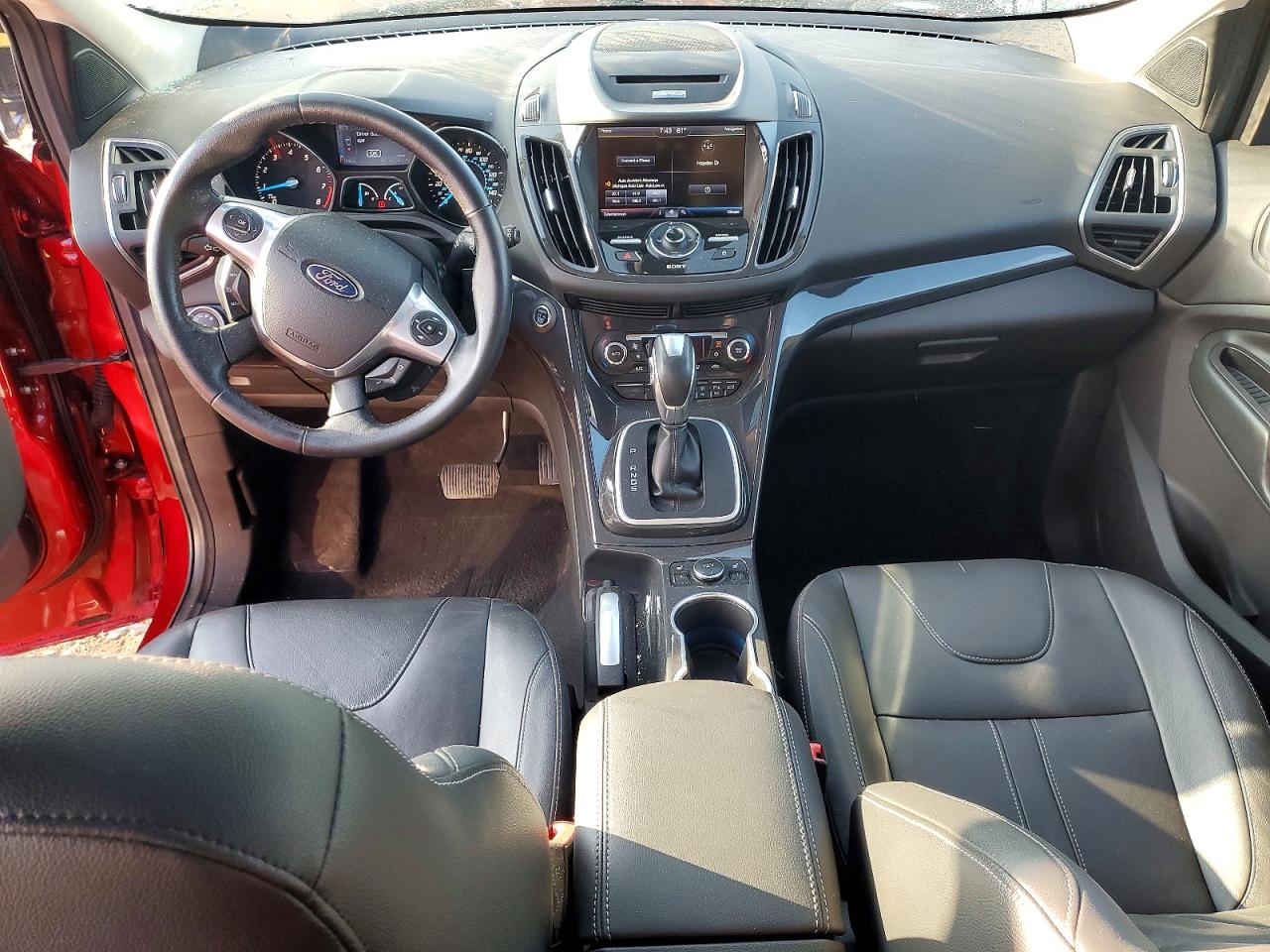 2013 Ford Escape Titanium Red vin: 1FMCU0J96DUB45312